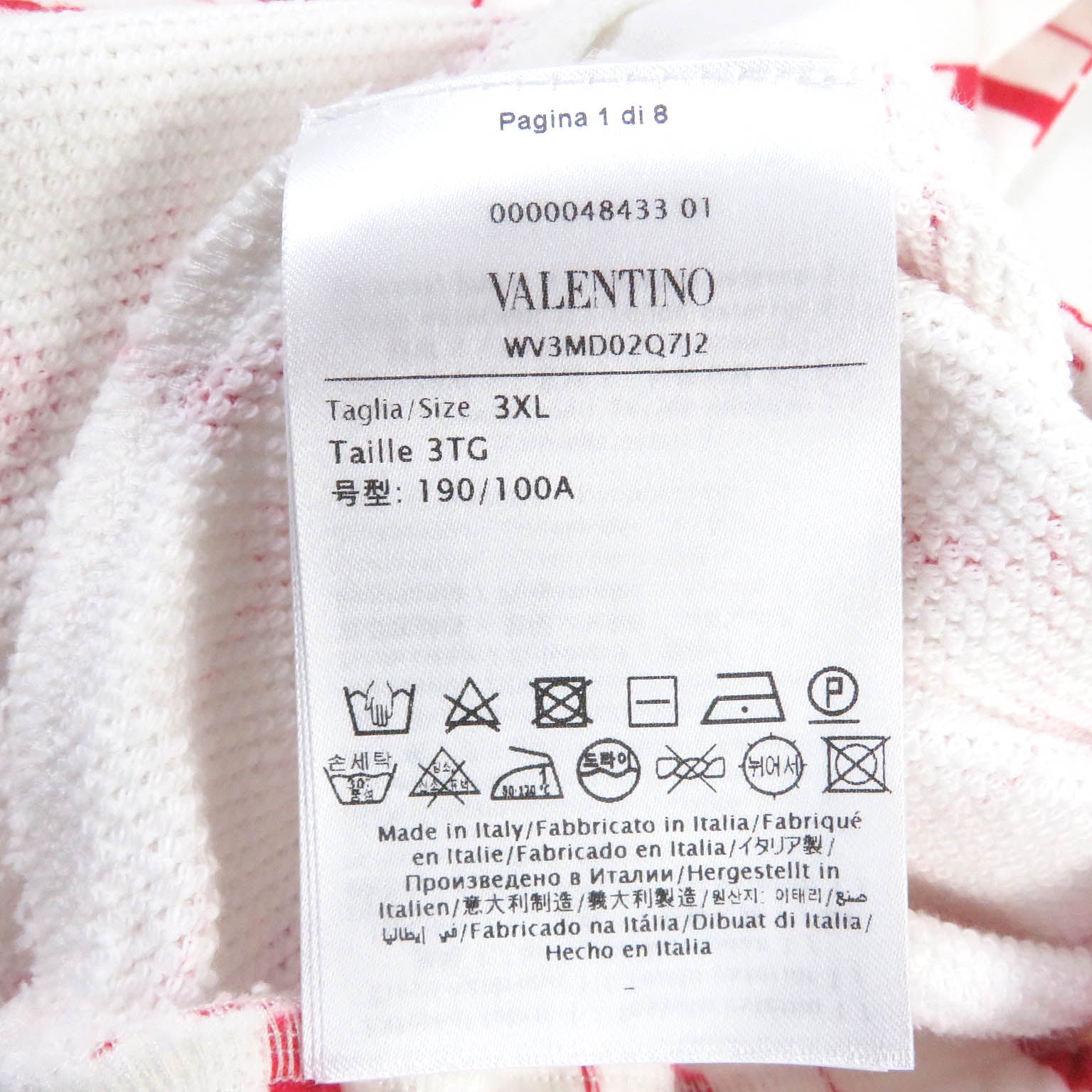 Valentino 3XL Big Size Pants White