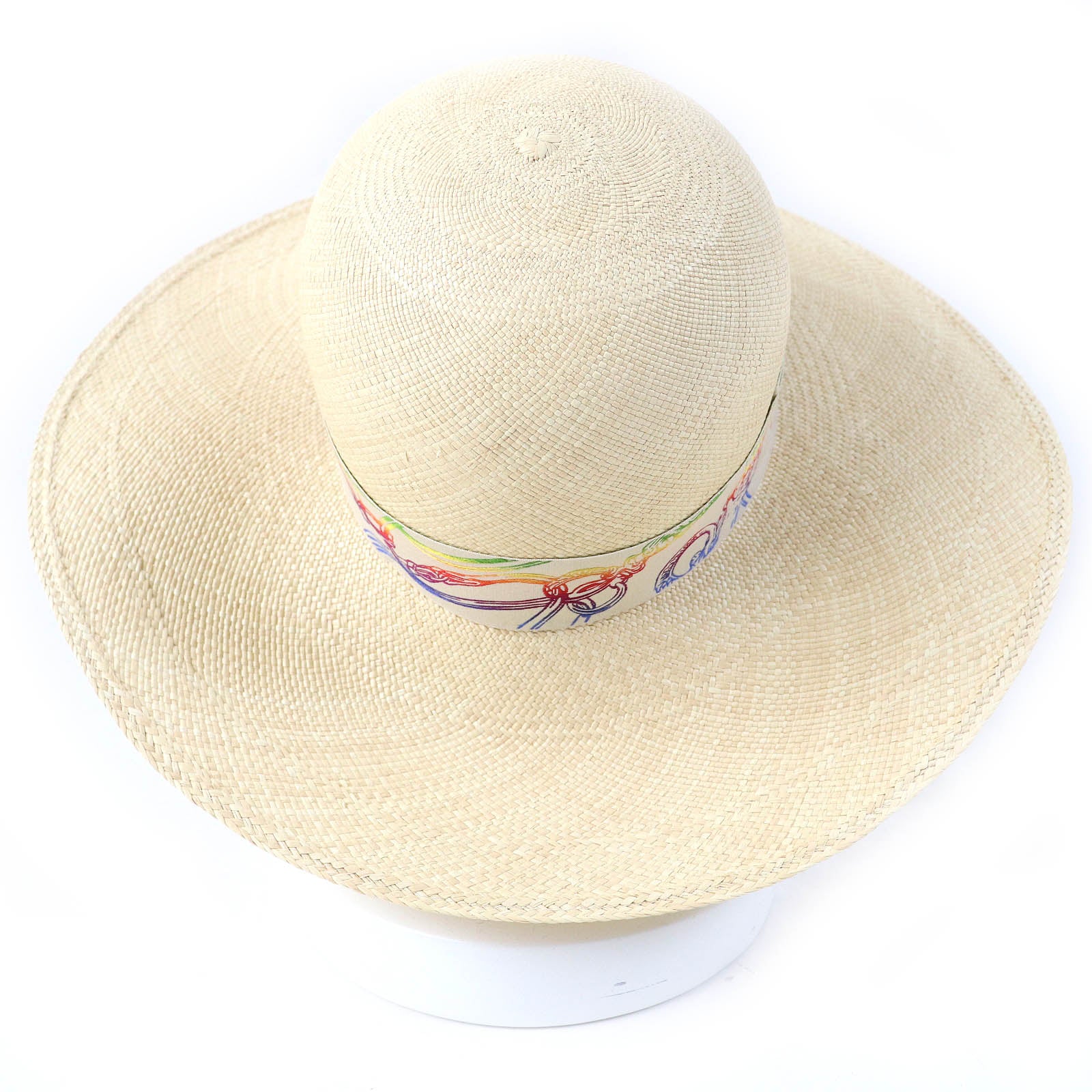 HERMES Trinidad Straw Hat Multicolor Women