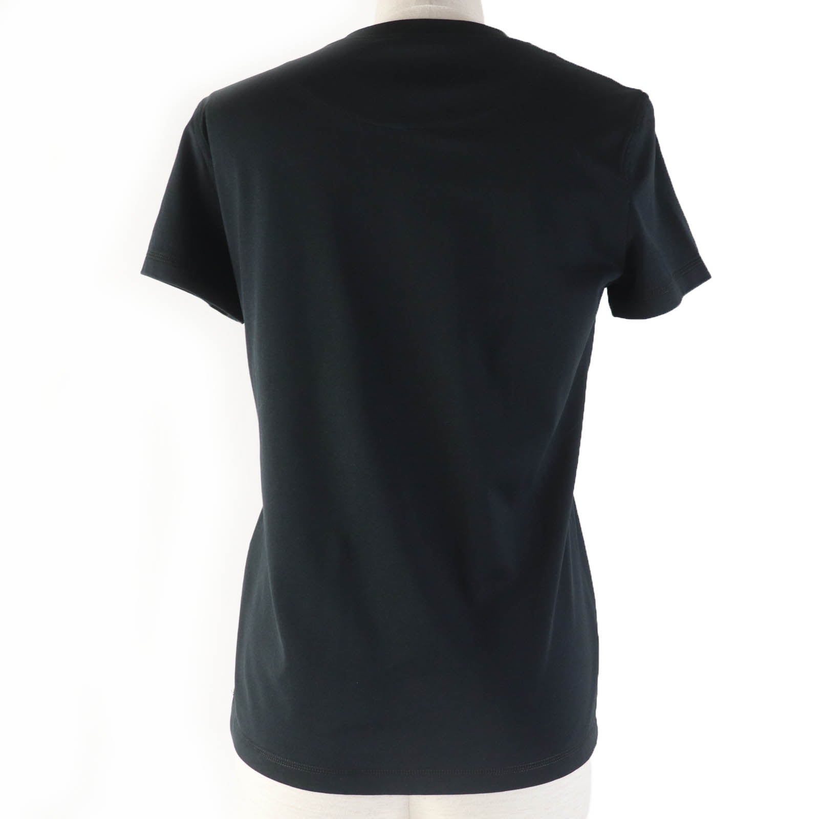 Hermes Cotton T-Shirt Black 34 Women