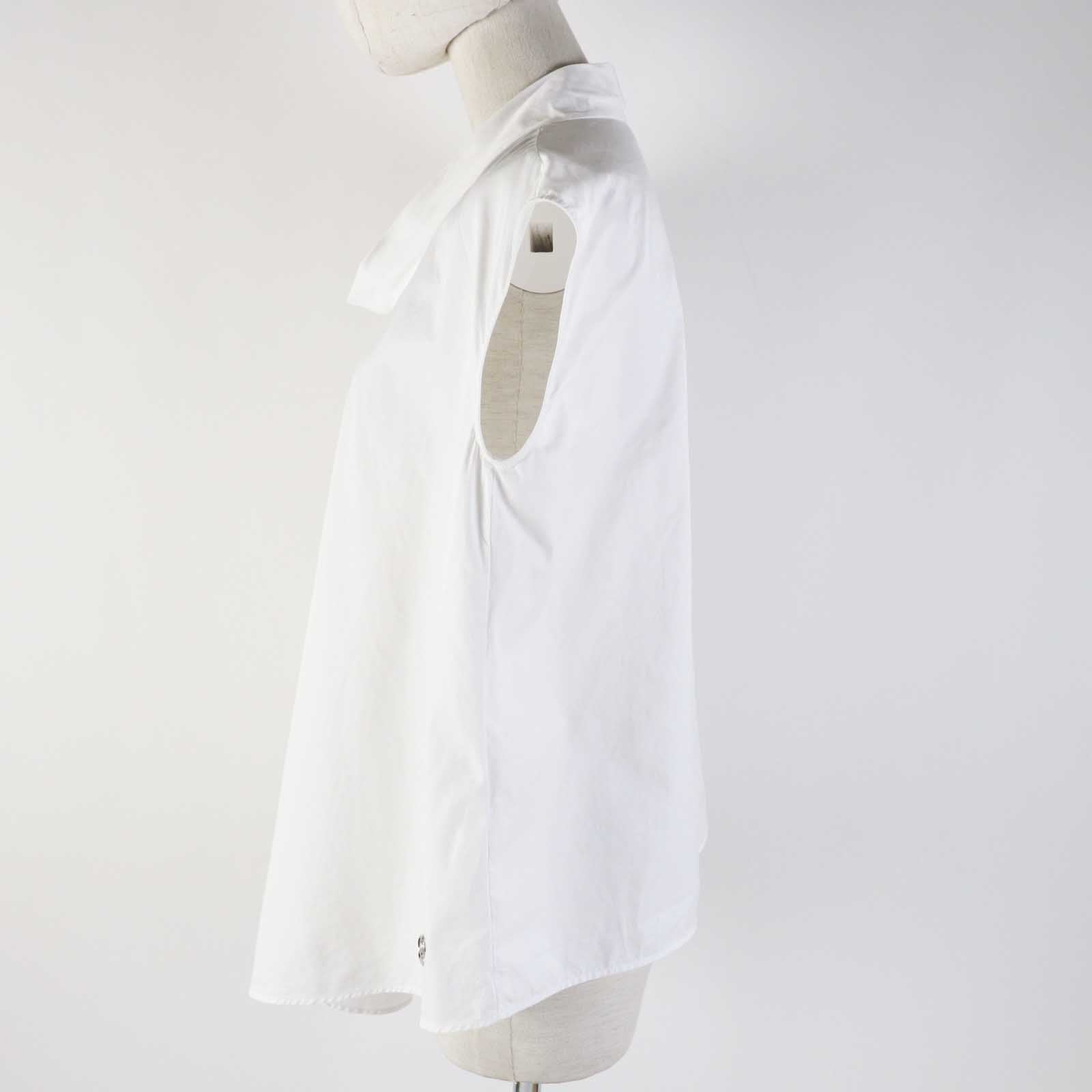 Hermes Cotton Sleeveless Top White 34