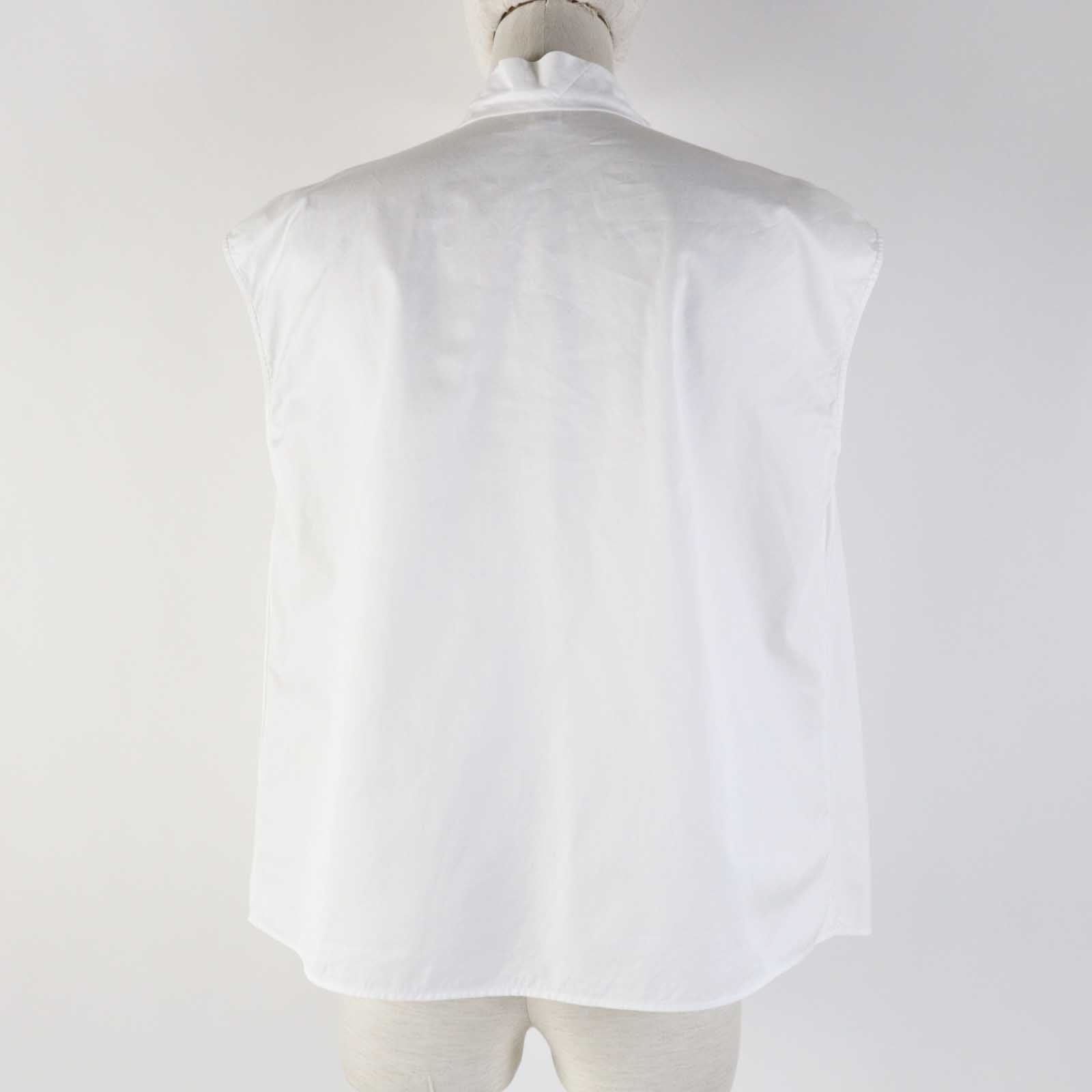 Hermes Cotton Sleeveless Top White 34