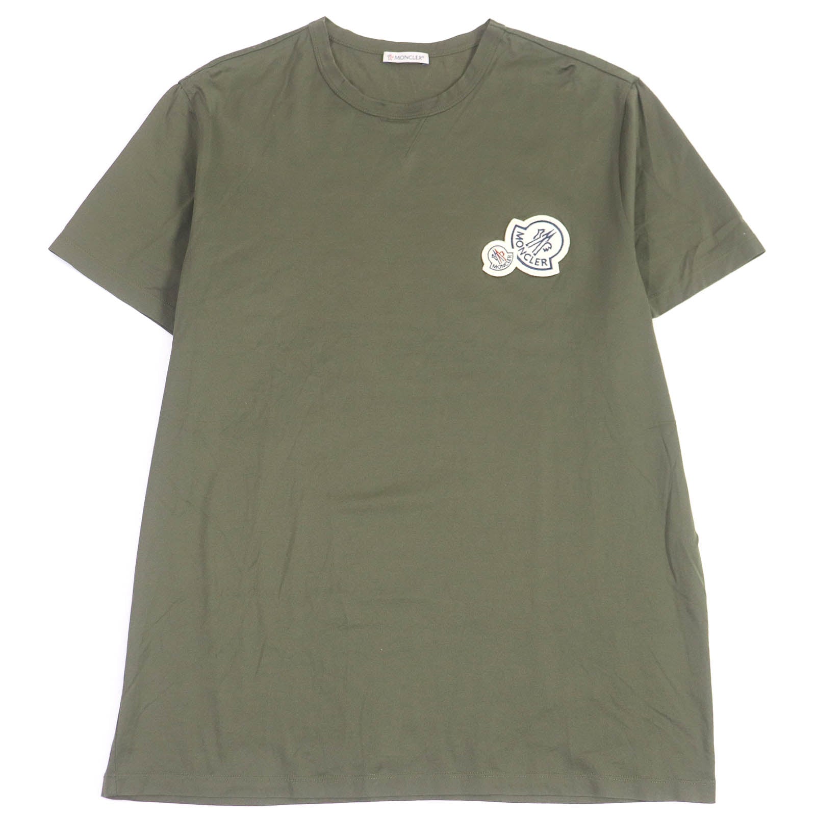 Moncler MAGLIA T-shirt Cotton Logo Khaki XL