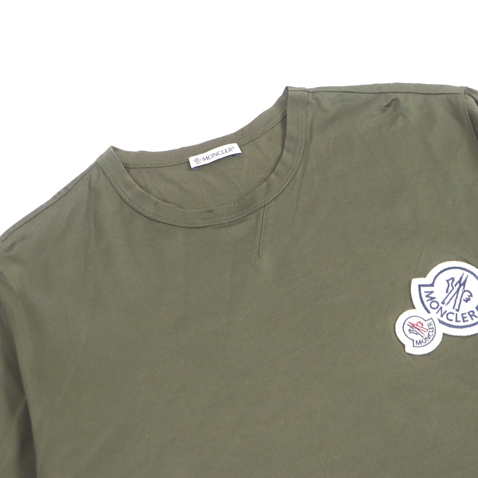 Moncler MAGLIA T-shirt Cotton Logo Khaki XL