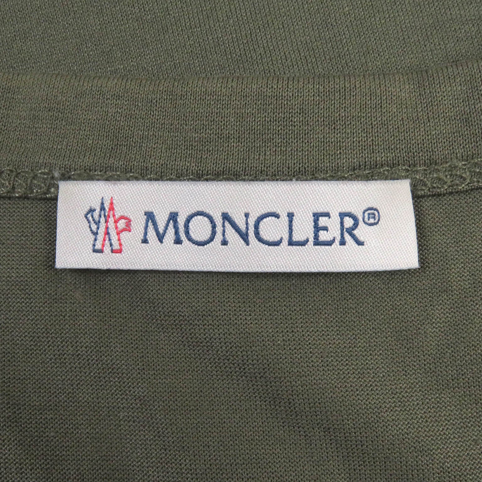 Moncler MAGLIA T-shirt Cotton Logo Khaki XL