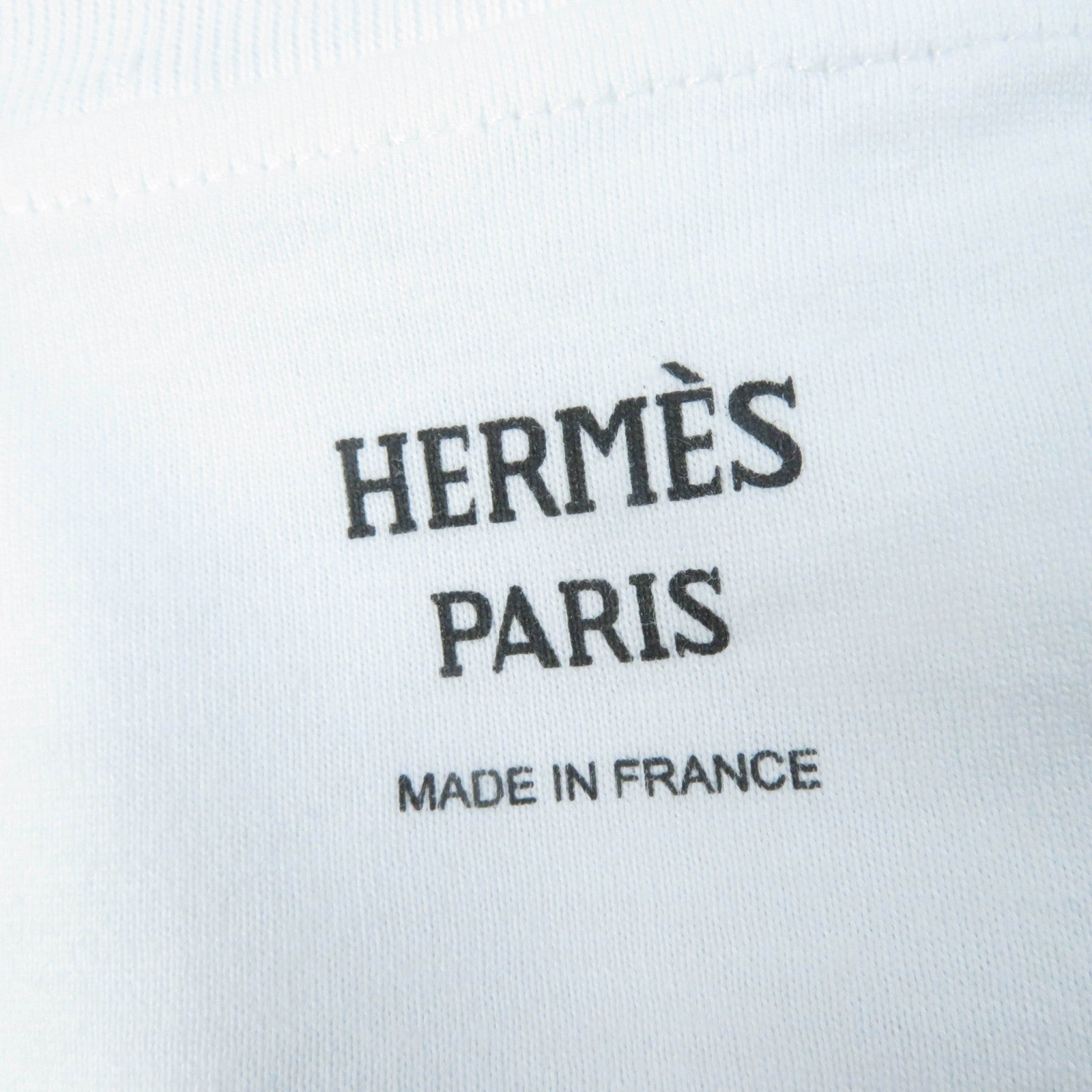 Hermes Cotton Short Sleeve T-shirt White