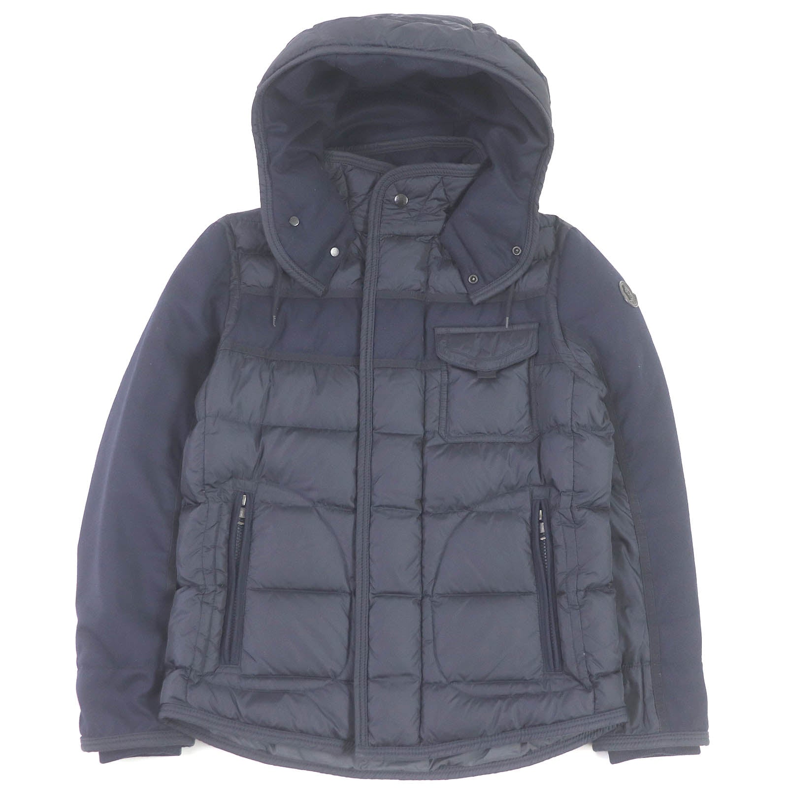 Moncler Ryan Giubbotto Nylon Down Jacket Navy