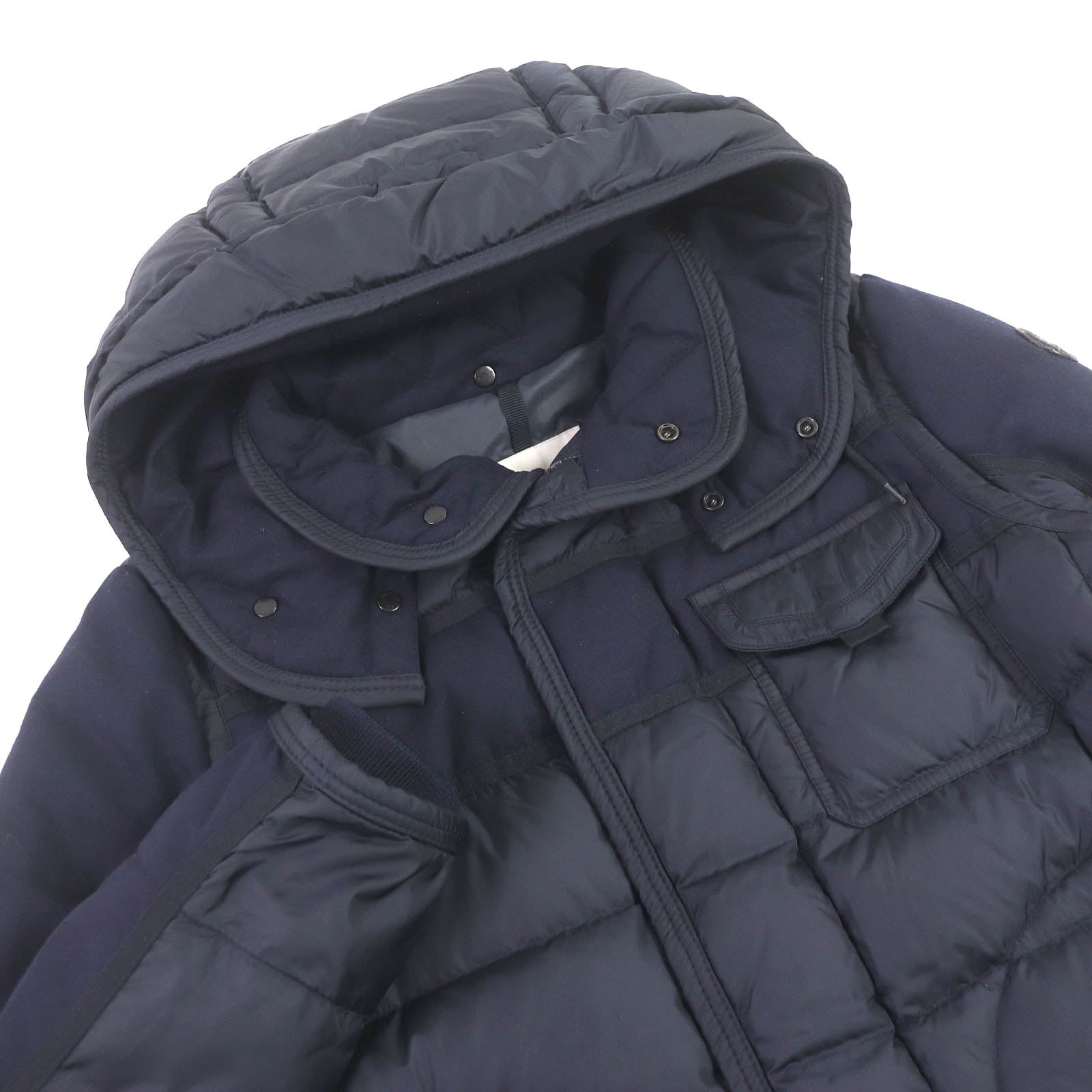 Moncler Ryan Giubbotto Nylon Down Jacket Navy