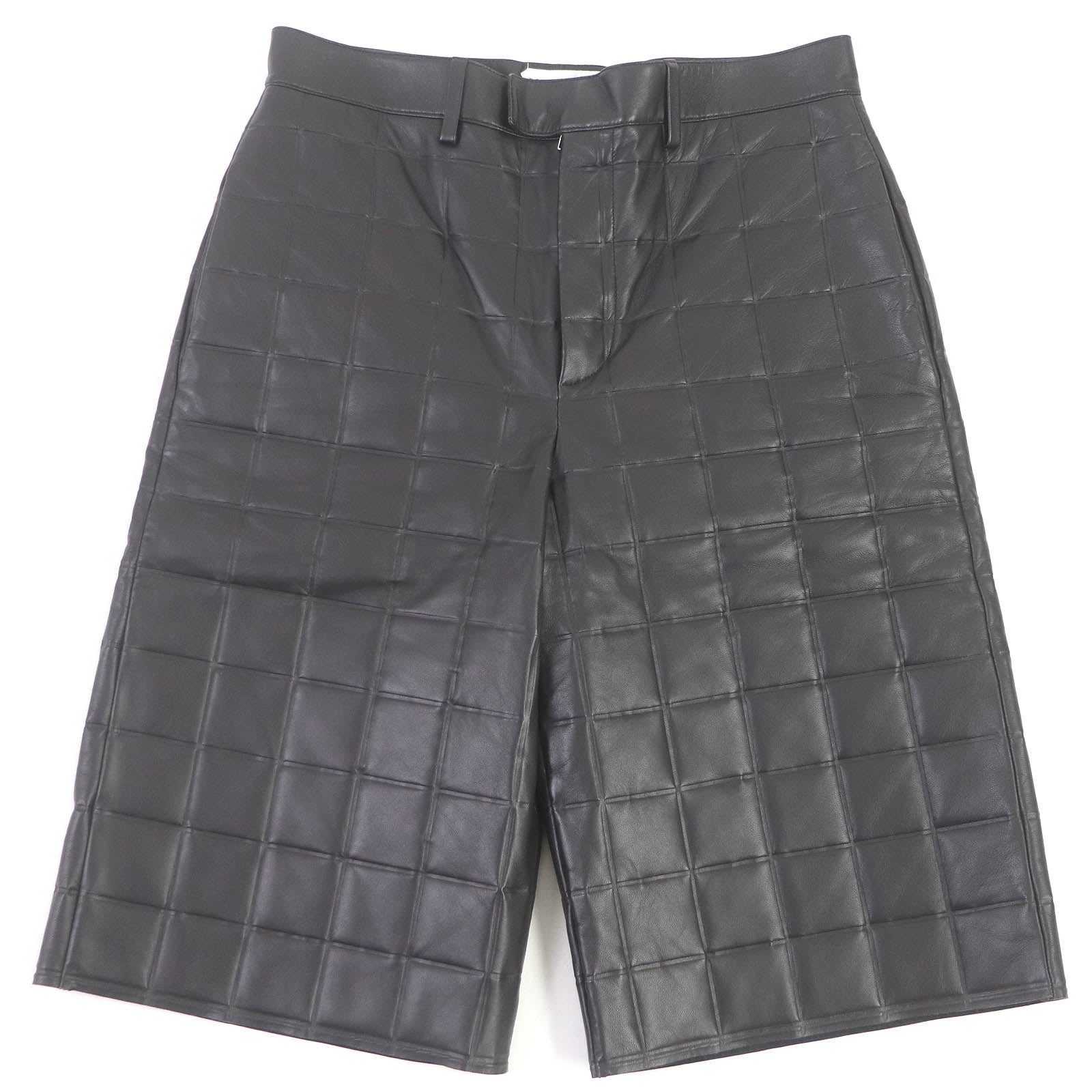 Bottega Veneta Lamb Leather Quilted Shorts