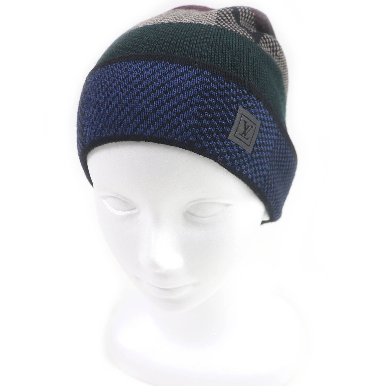 Louis Vuitton Wool Gaston V Damier Beanie