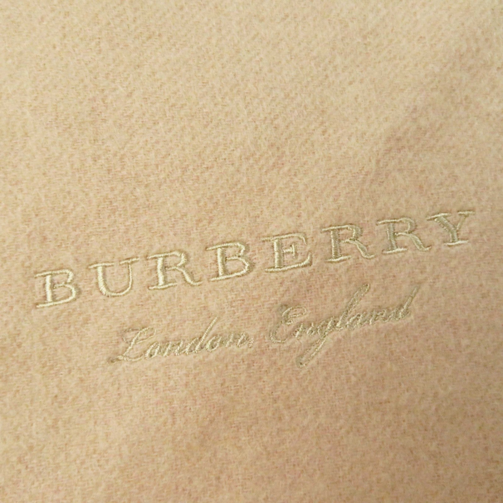 Burberry Cashmere Triangular Fringed Shawl Scarf