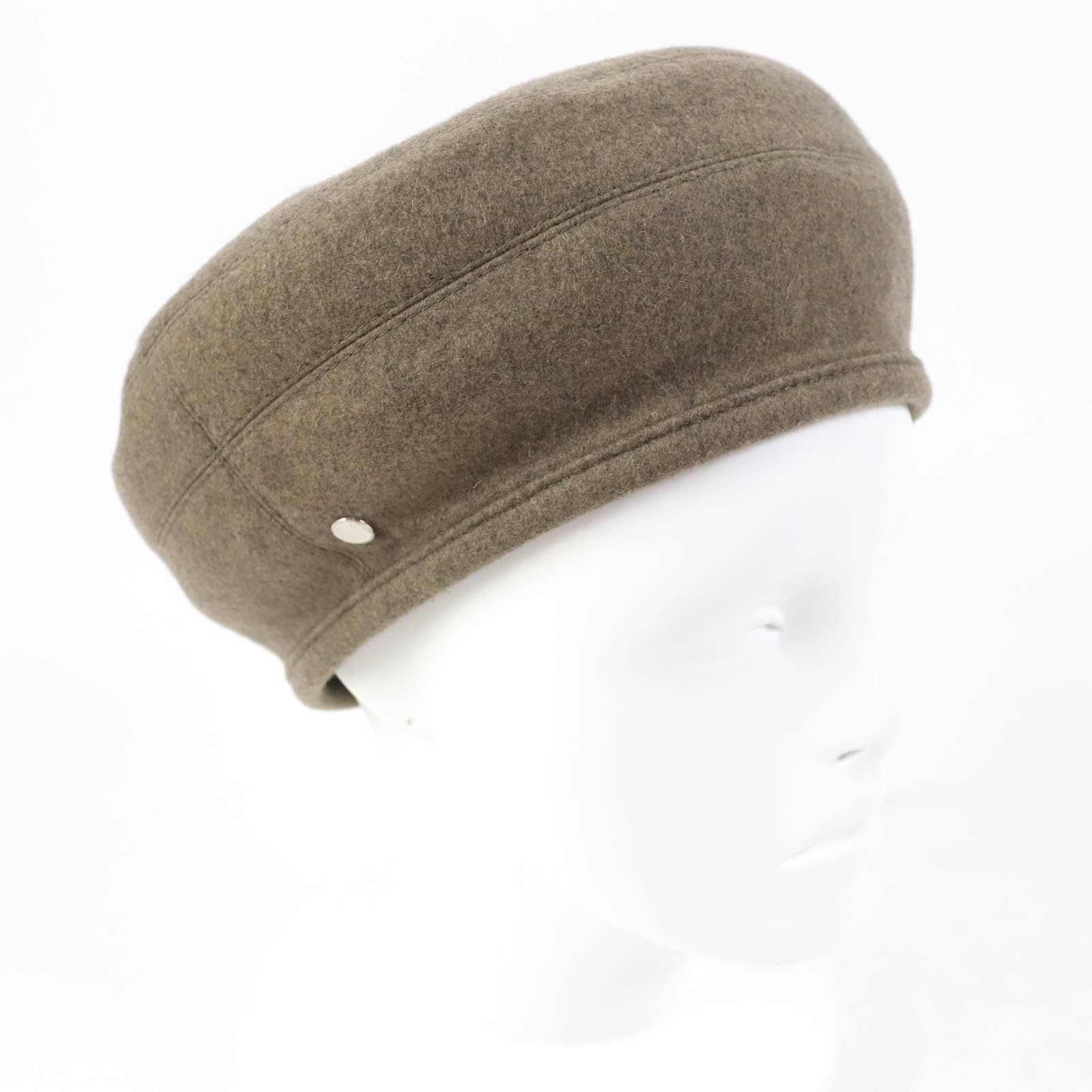 Hermes Cashmere Beret Brown 58 Women