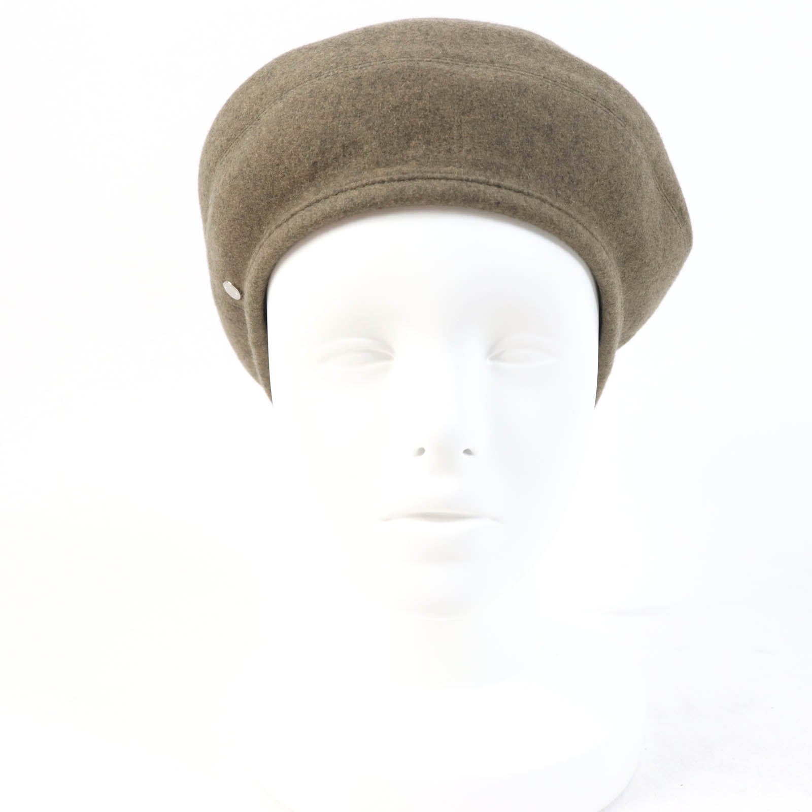 Hermes Cashmere Beret Brown 58 Women