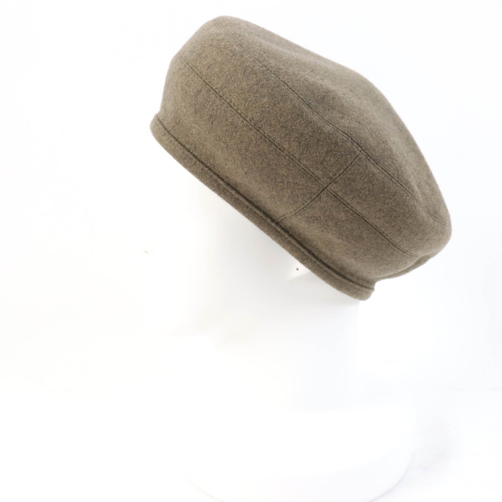 Hermes Cashmere Beret Brown 58 Women