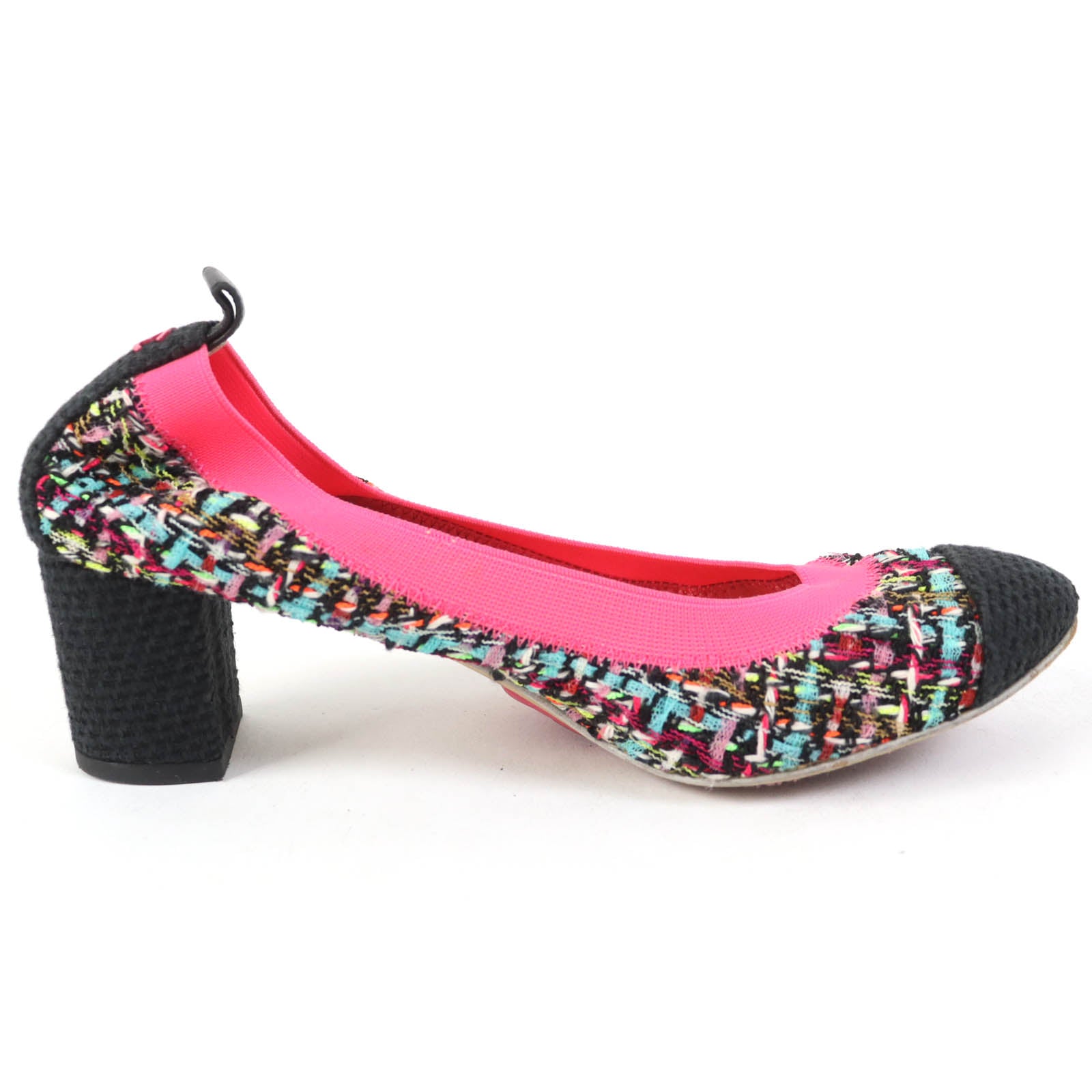 Chanel COCO Mark Tweed Pumps Multicolor