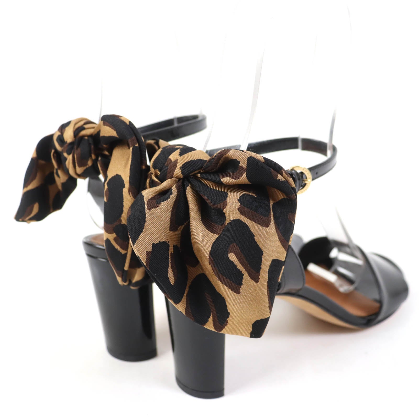 Louis Vuitton Leopard Ribbon Ankle Strap Sandals