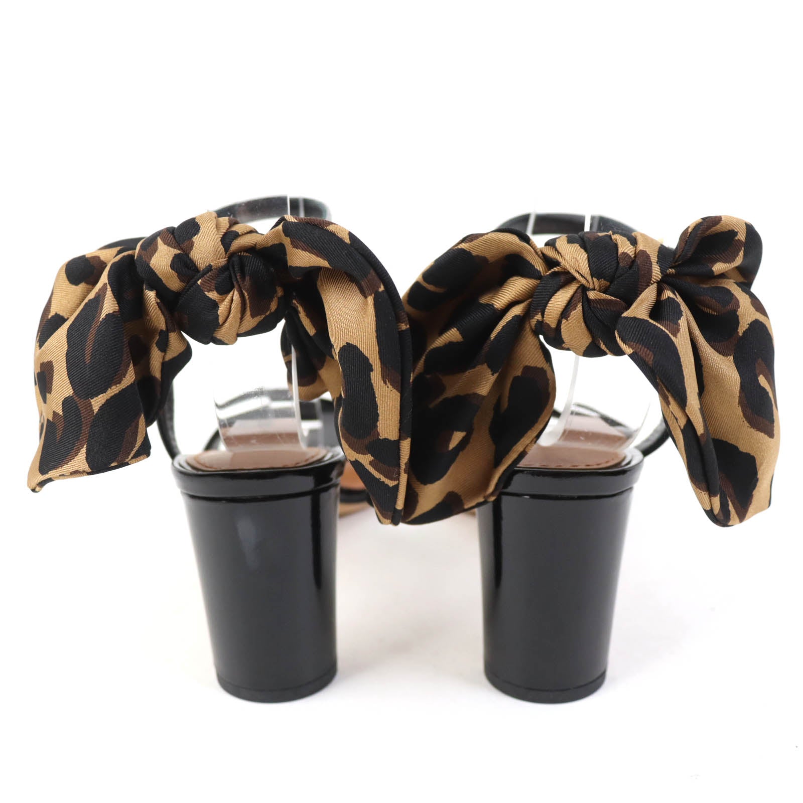 Louis Vuitton Leopard Ribbon Ankle Strap Sandals