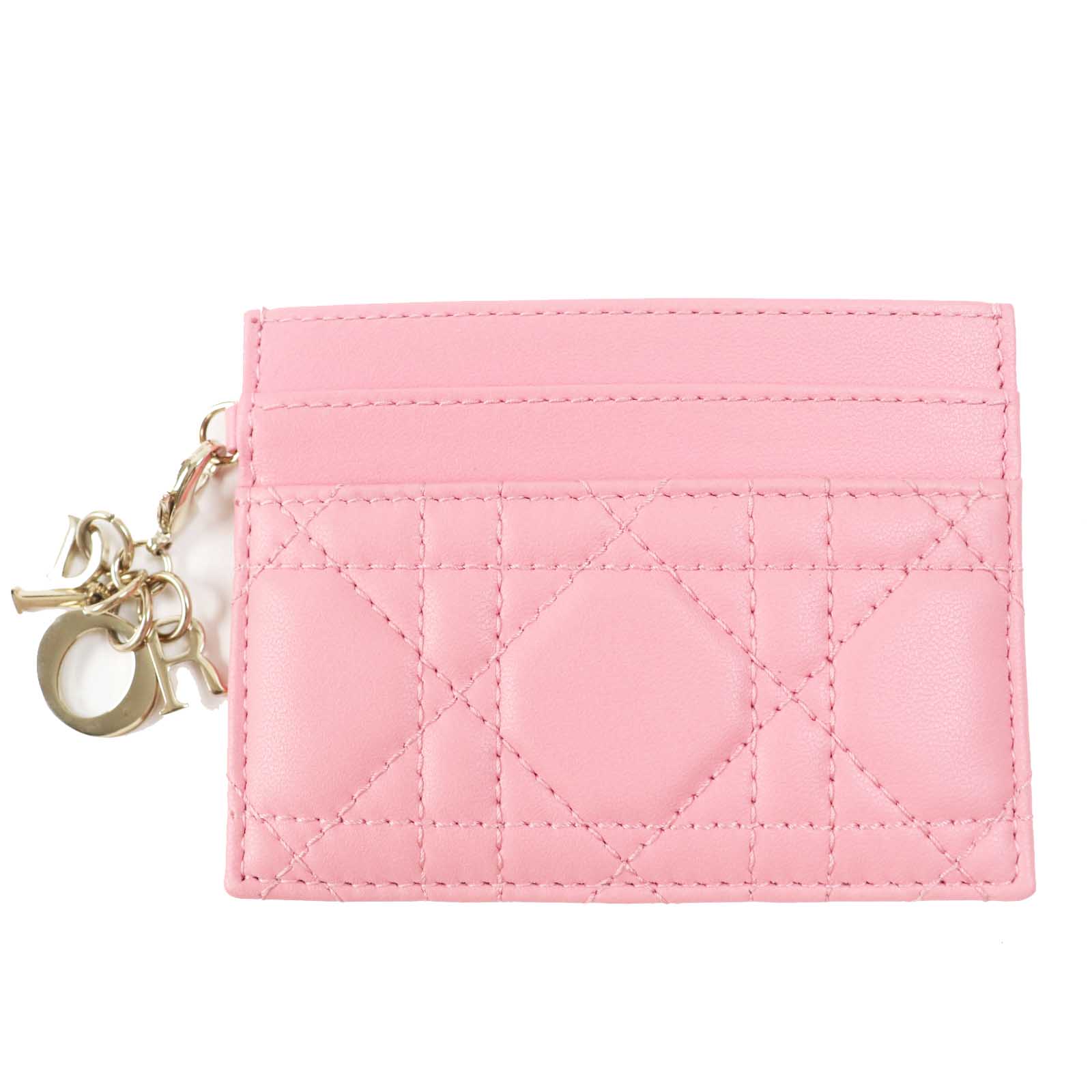 Dior Lady Dior Freesia Leather Card Case