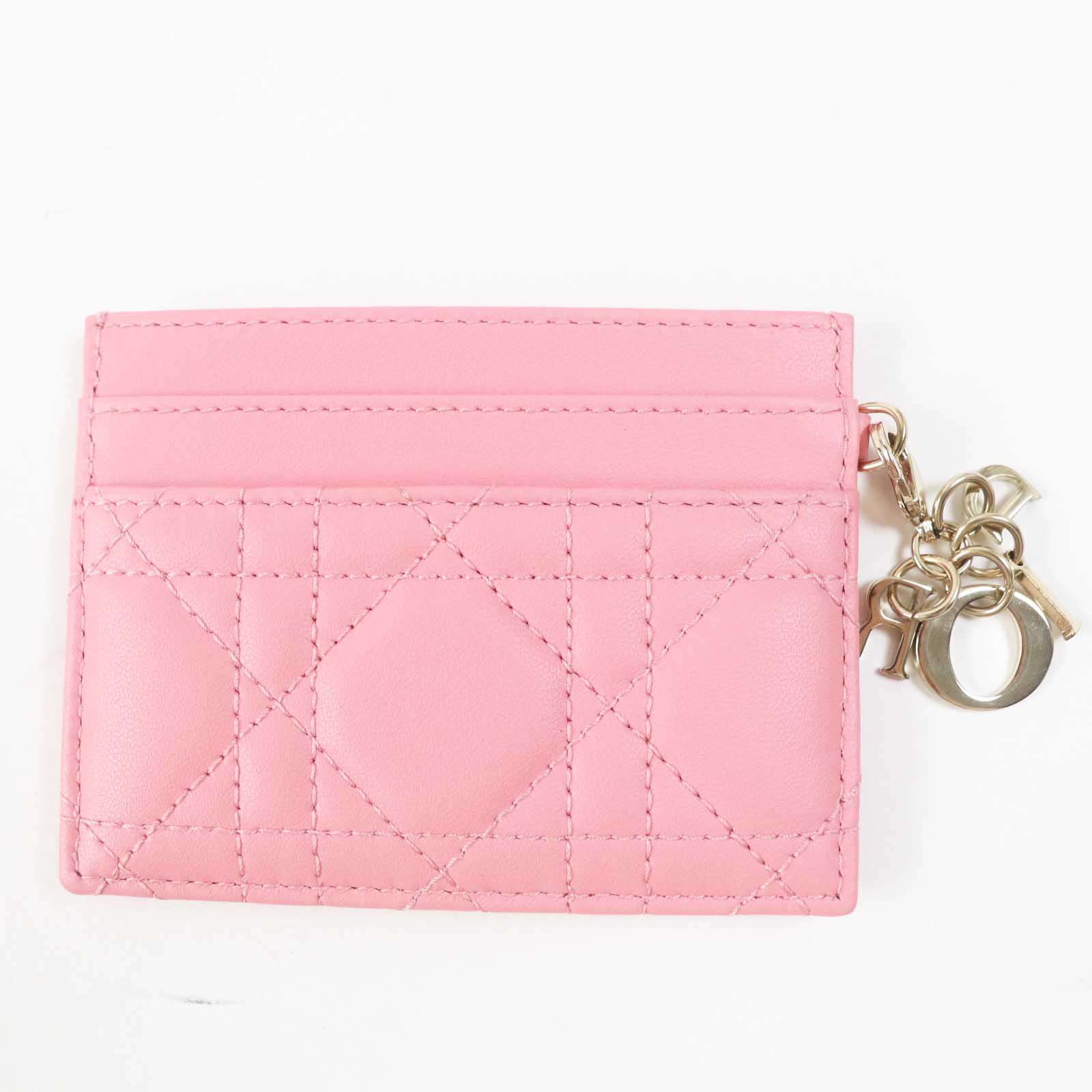 Dior Lady Dior Freesia Leather Card Case