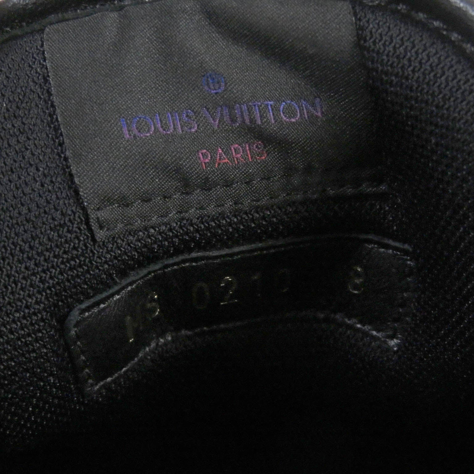 Louis Vuitton Leather High Cut Sneakers Black