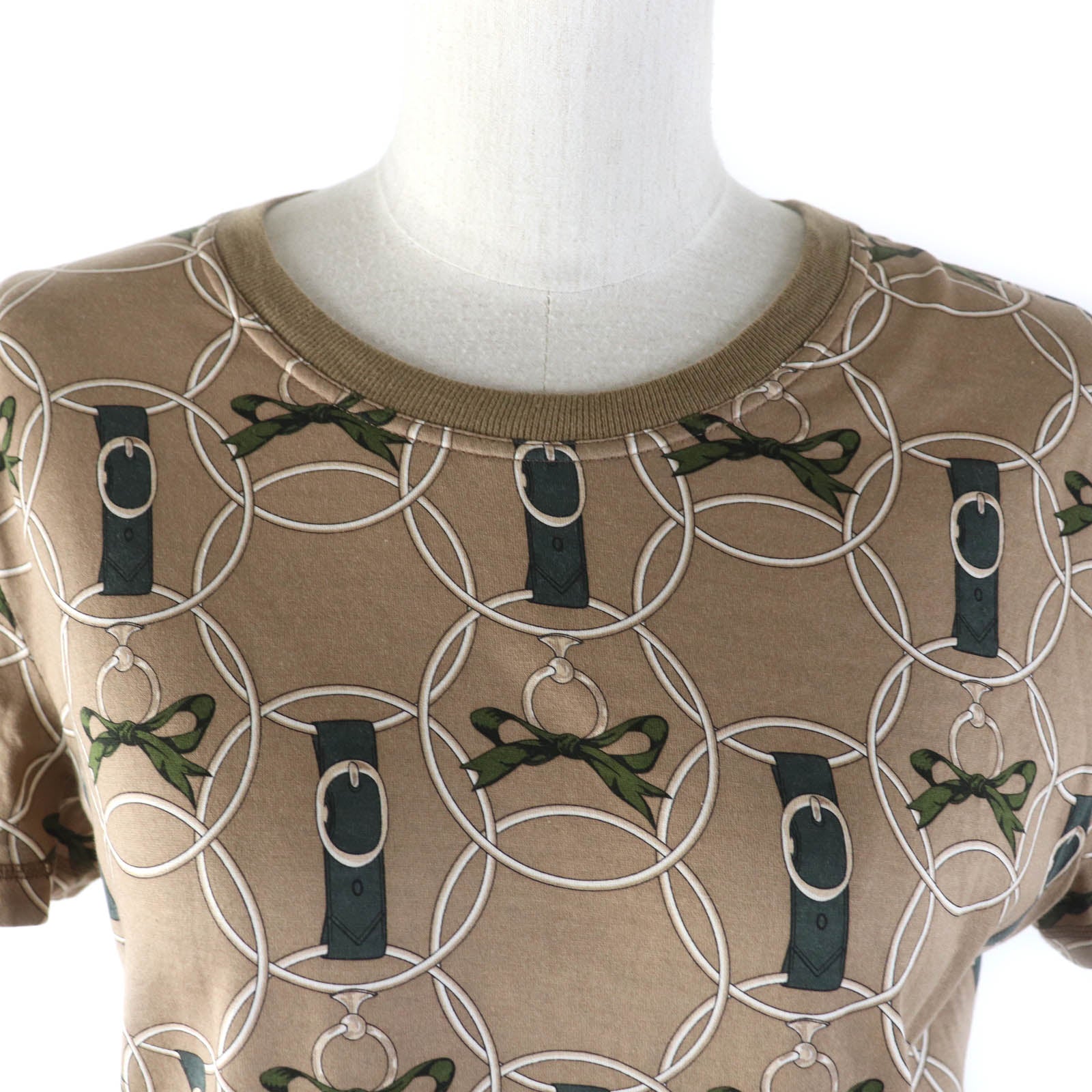 Hermes Cotton T-shirt Brown 36 Women