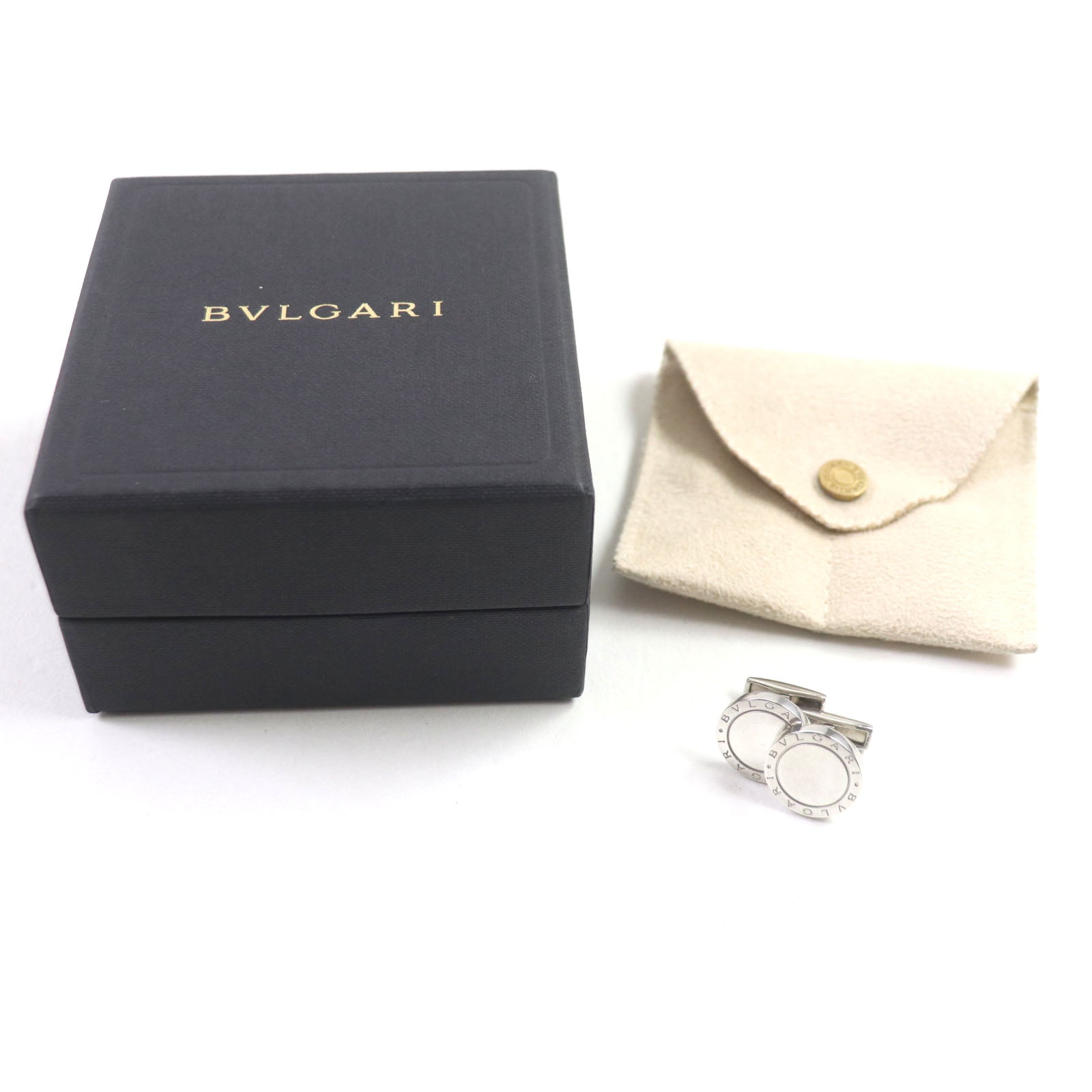 Bvlgari SV925 Round Logo Cufflinks