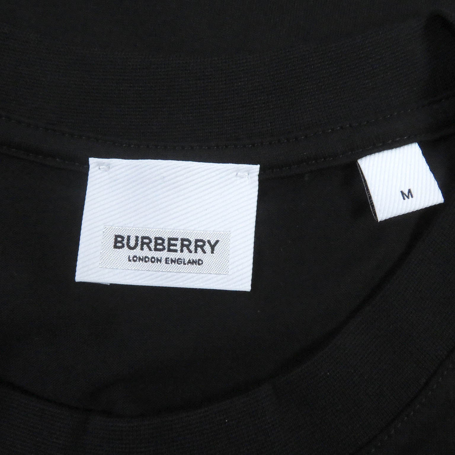 Burberry Logo Print Cotton Crew Neck T-Shirt