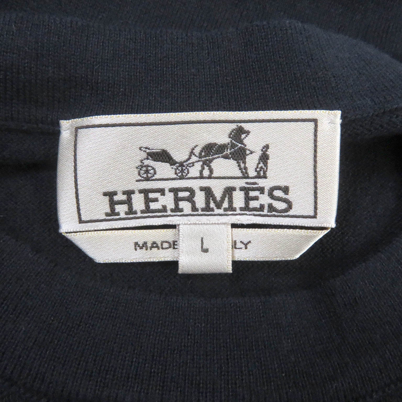 Hermes Cotton Cashmere Cloud Knit Top L