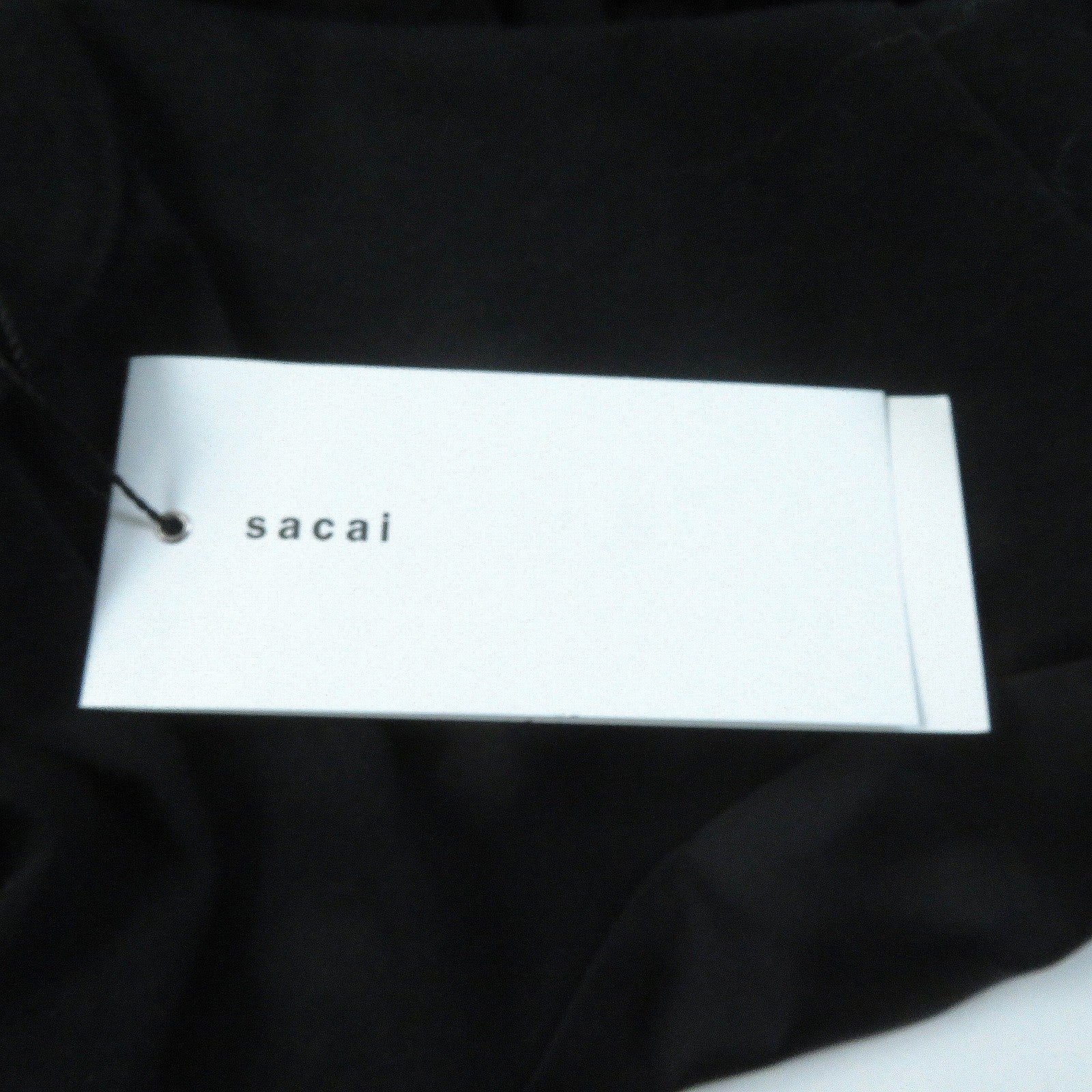 Sacai Cotton Jersey T-shirt Corset Detail Black