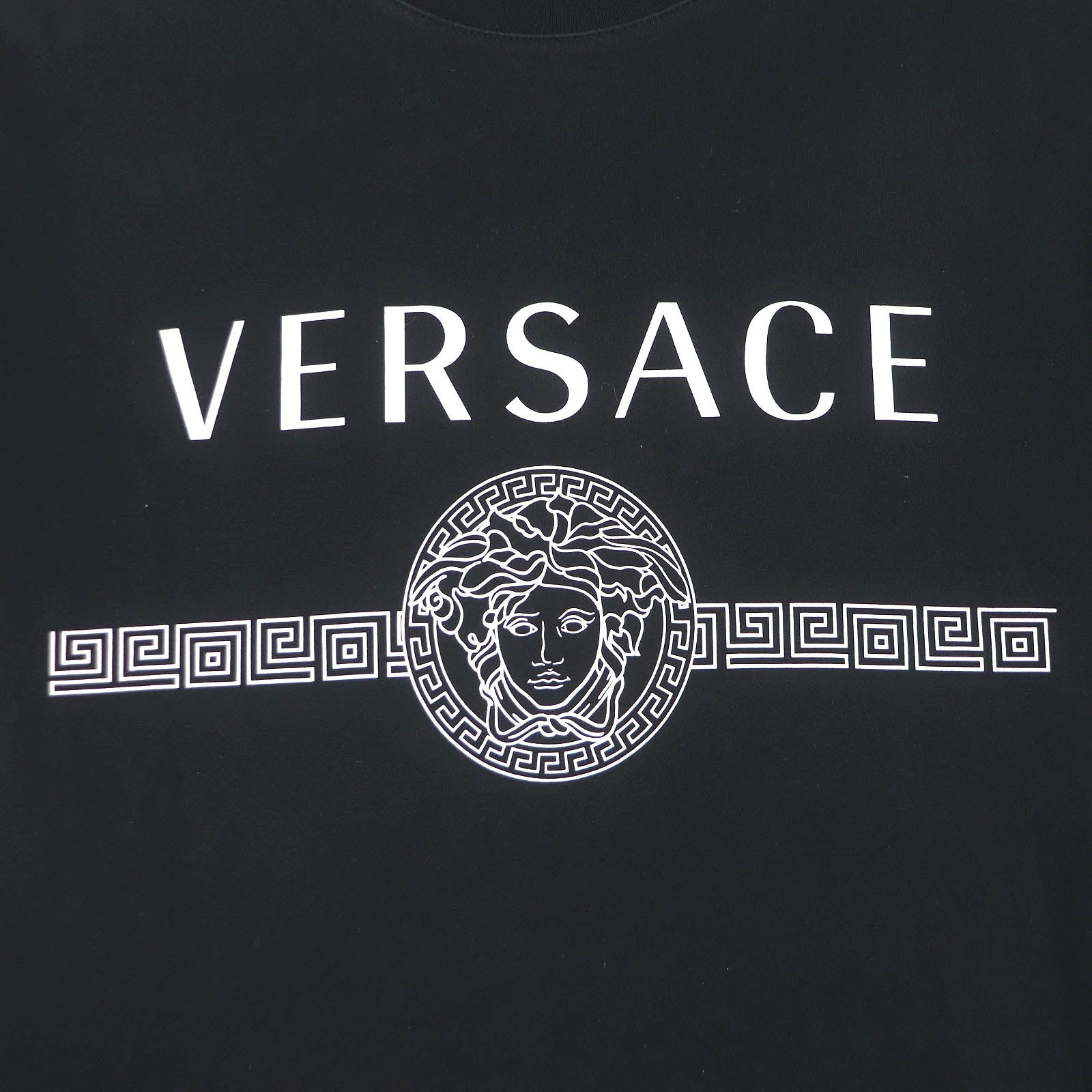 Versace Medusa Logo Cotton T-Shirt Black S