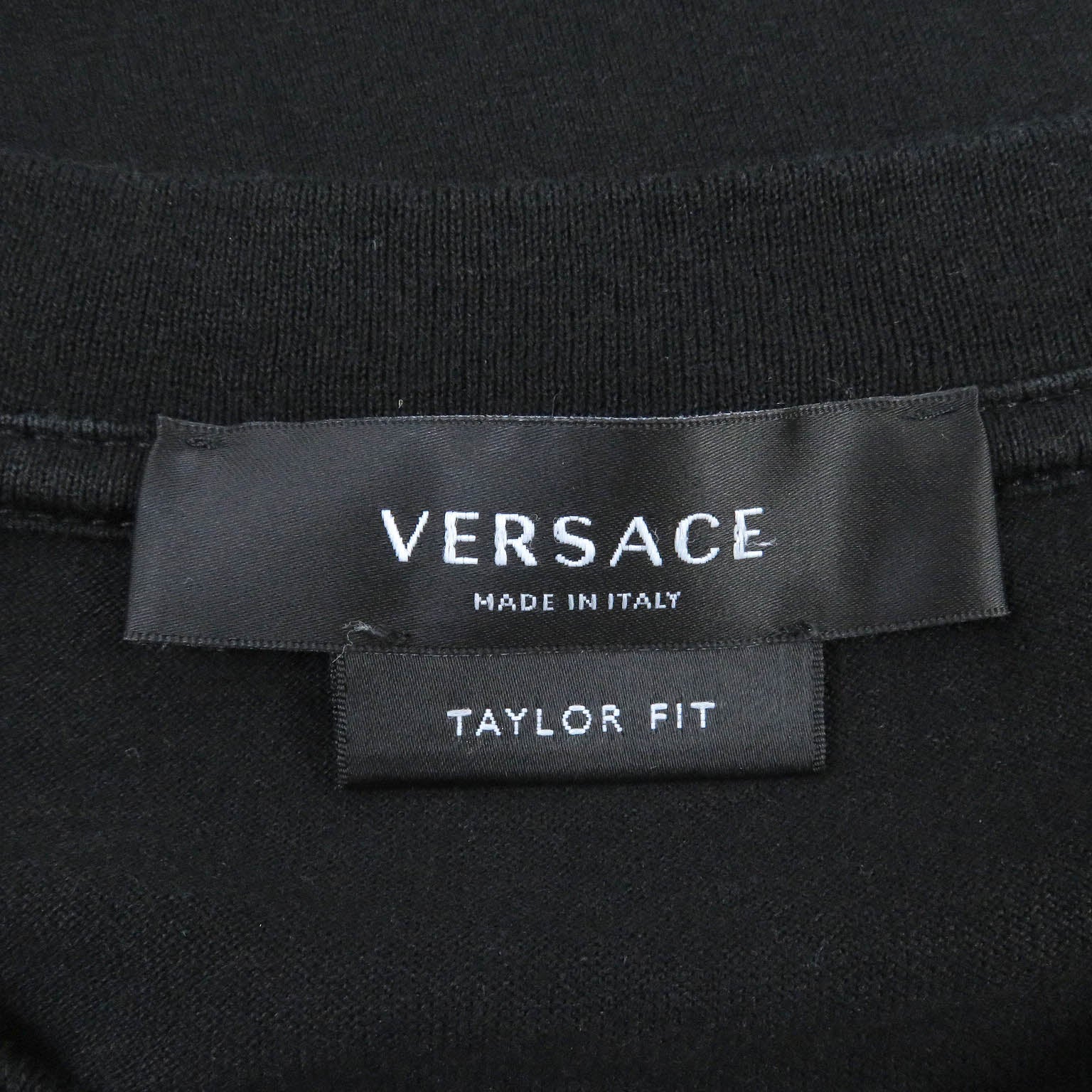 Versace Medusa Logo Cotton T-Shirt Black S