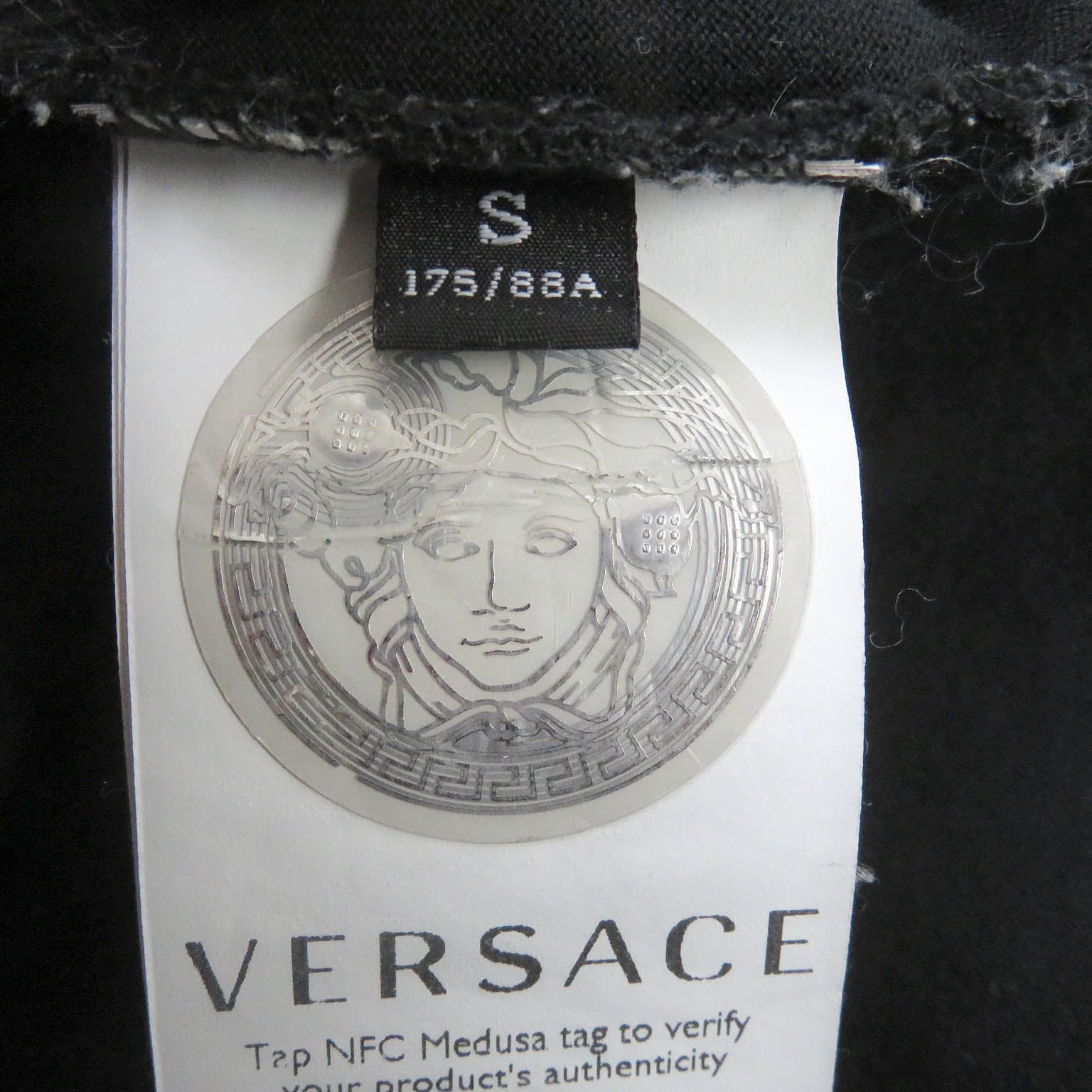 Versace Medusa Logo Cotton T-Shirt Black S