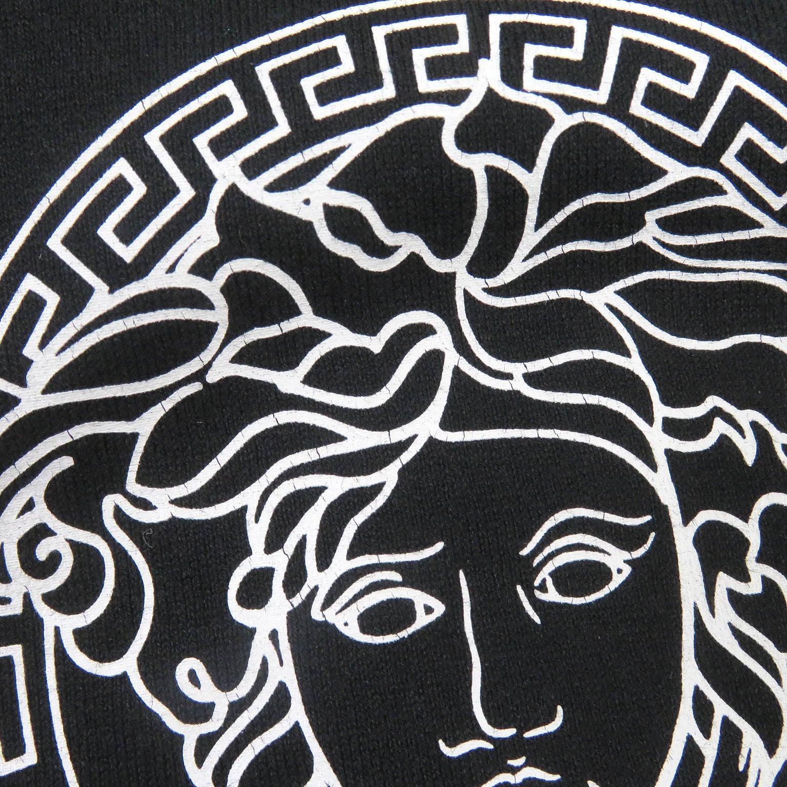 Versace Medusa Logo Cotton T-Shirt Black S