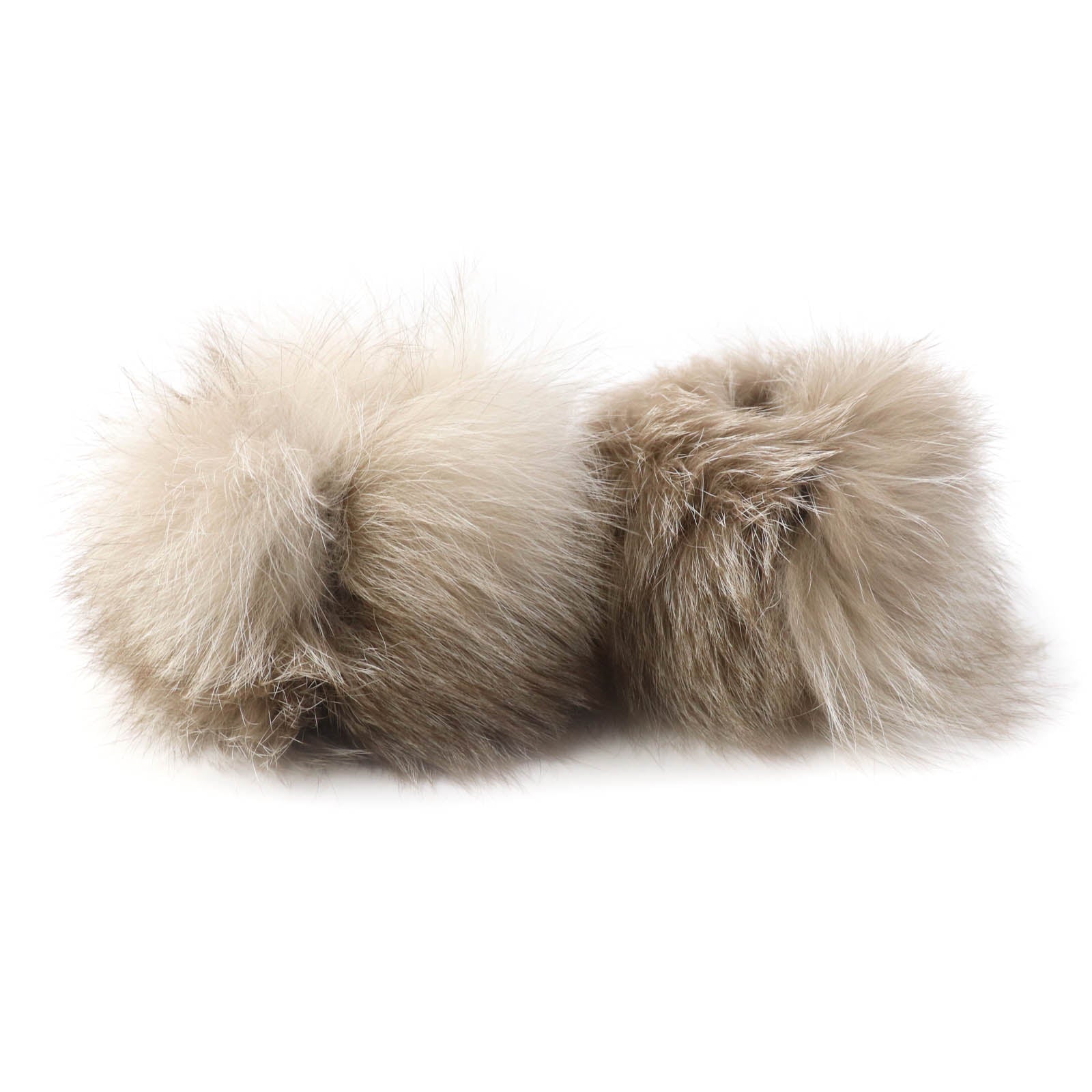 FOXEY FOX Fur Cuffs Arm Warmers Beige