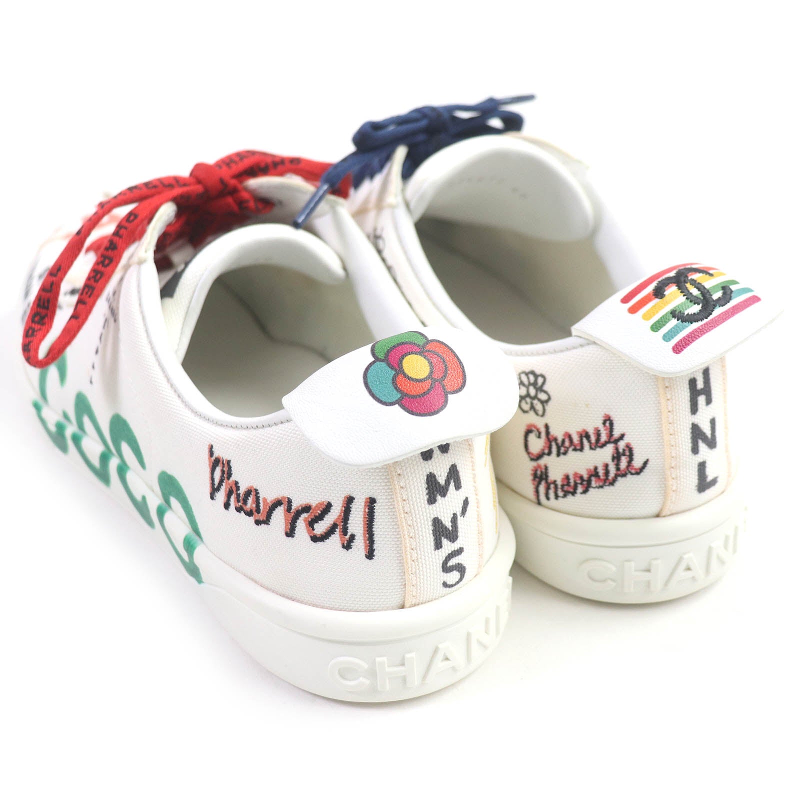 Chanel COCO Mark Paint Canvas Sneakers