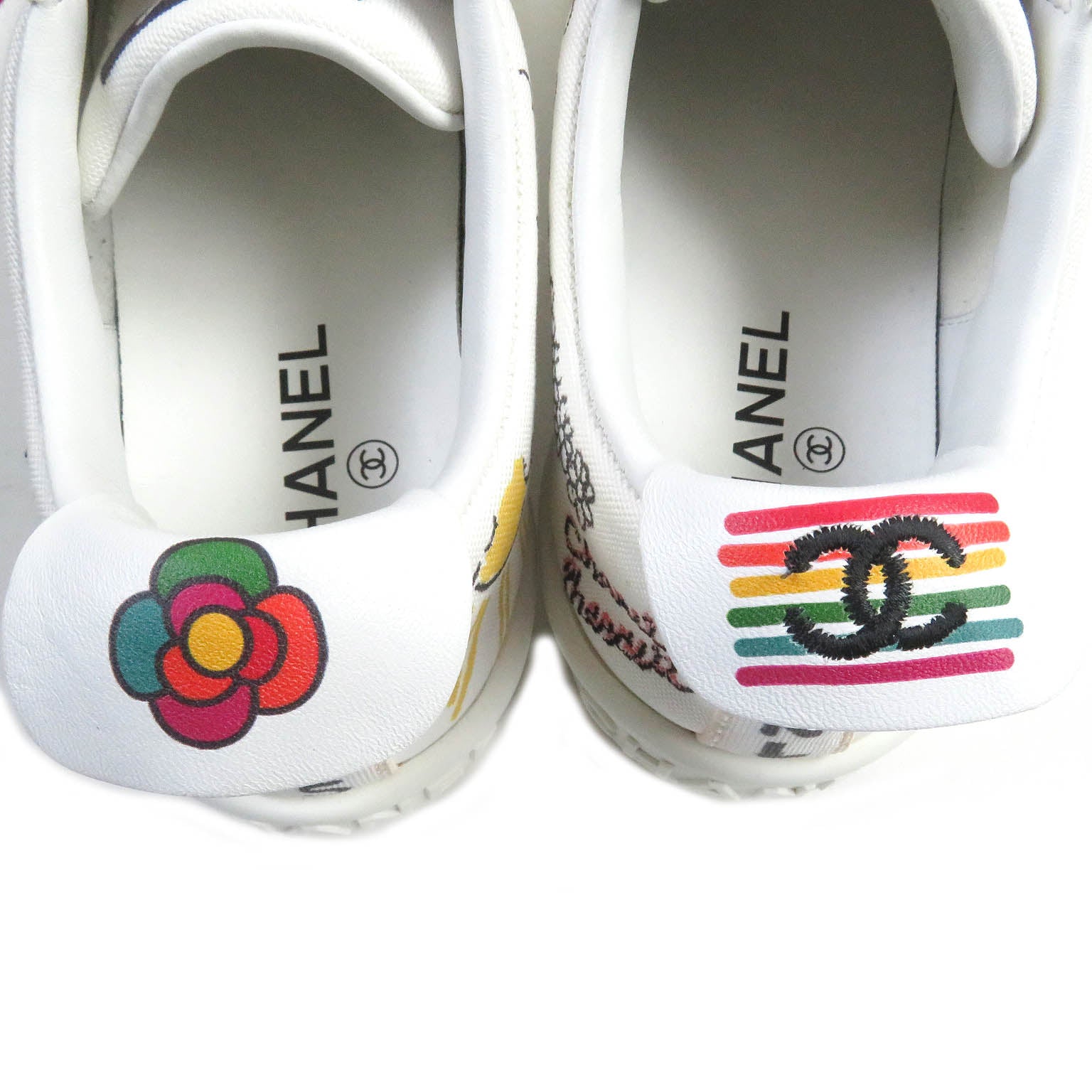 Chanel COCO Mark Paint Canvas Sneakers