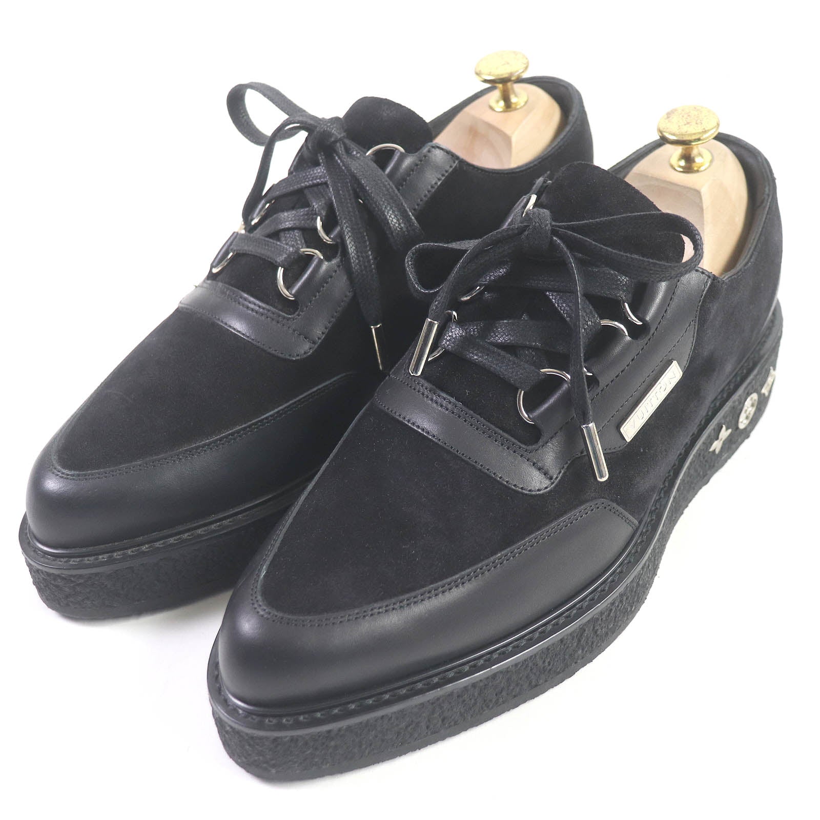 Louis Vuitton Creeper Line Suede Leather Shoes