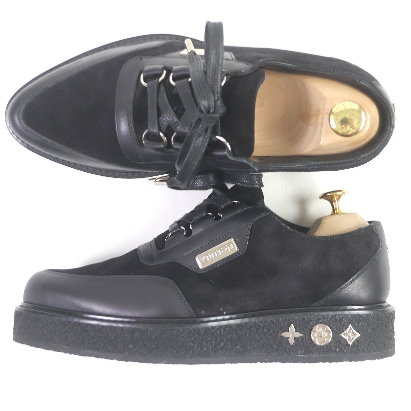 Louis Vuitton Creeper Line Suede Leather Shoes