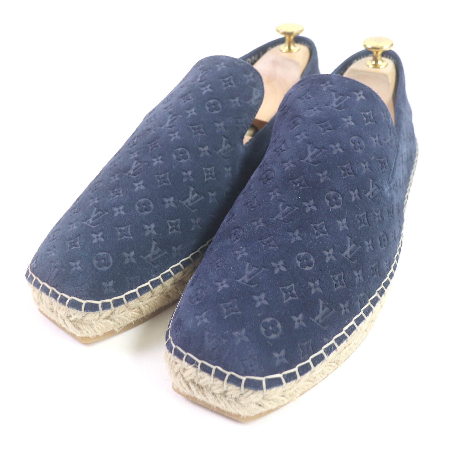 Louis Vuitton Suede Leather Monogram Espadrilles