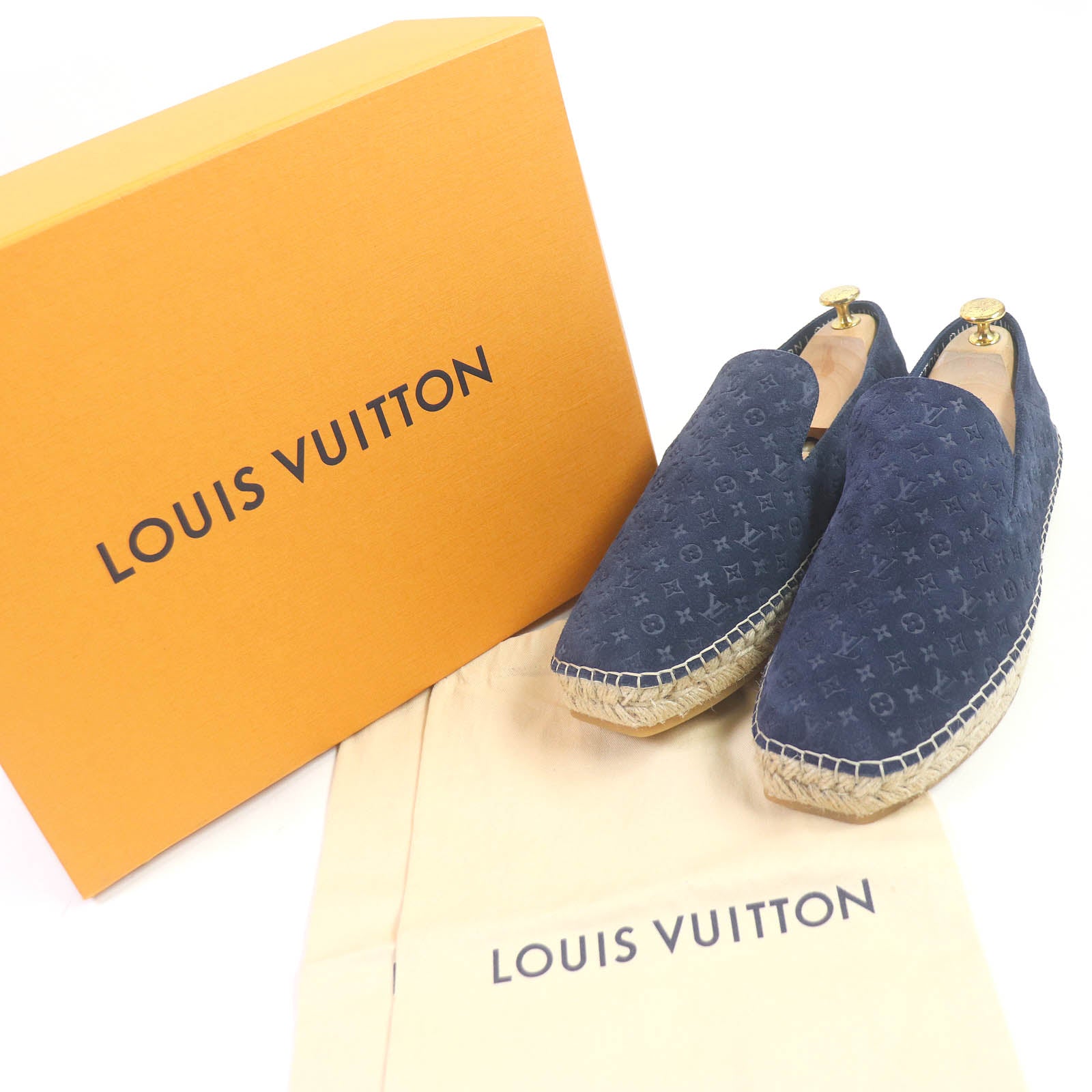 Louis Vuitton Suede Leather Monogram Espadrilles