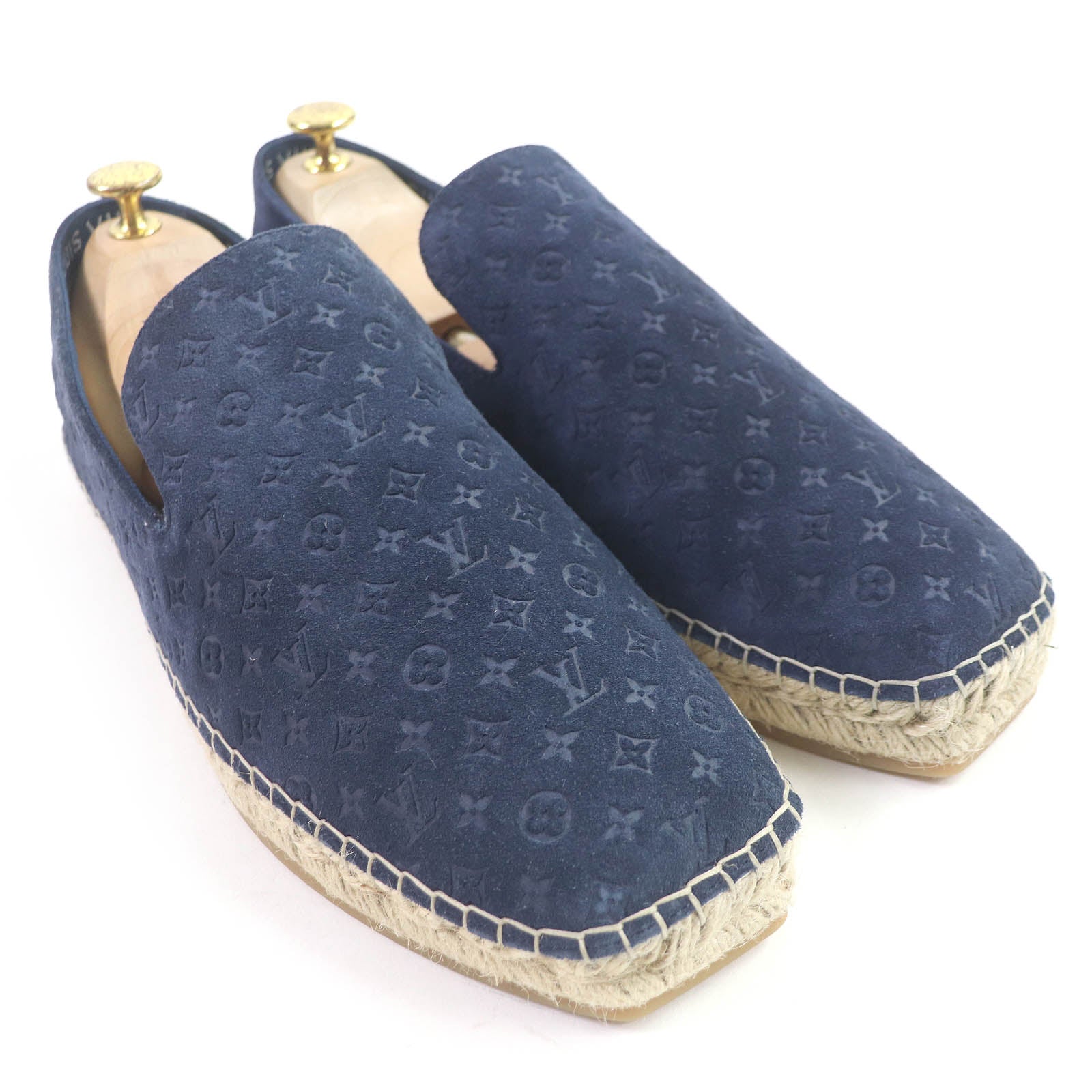 Louis Vuitton Suede Leather Monogram Espadrilles