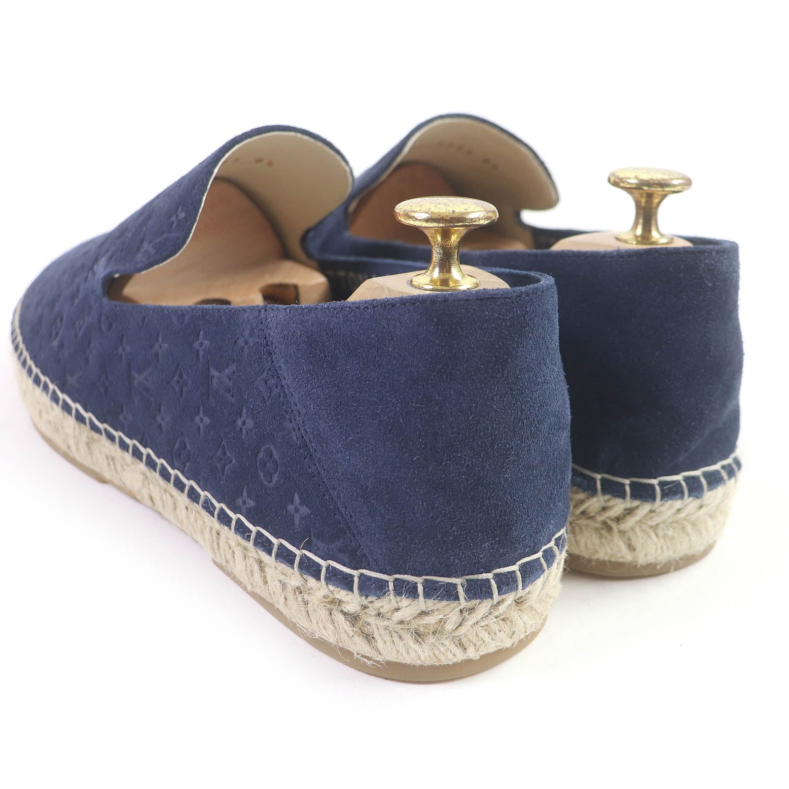 Louis Vuitton Suede Leather Monogram Espadrilles