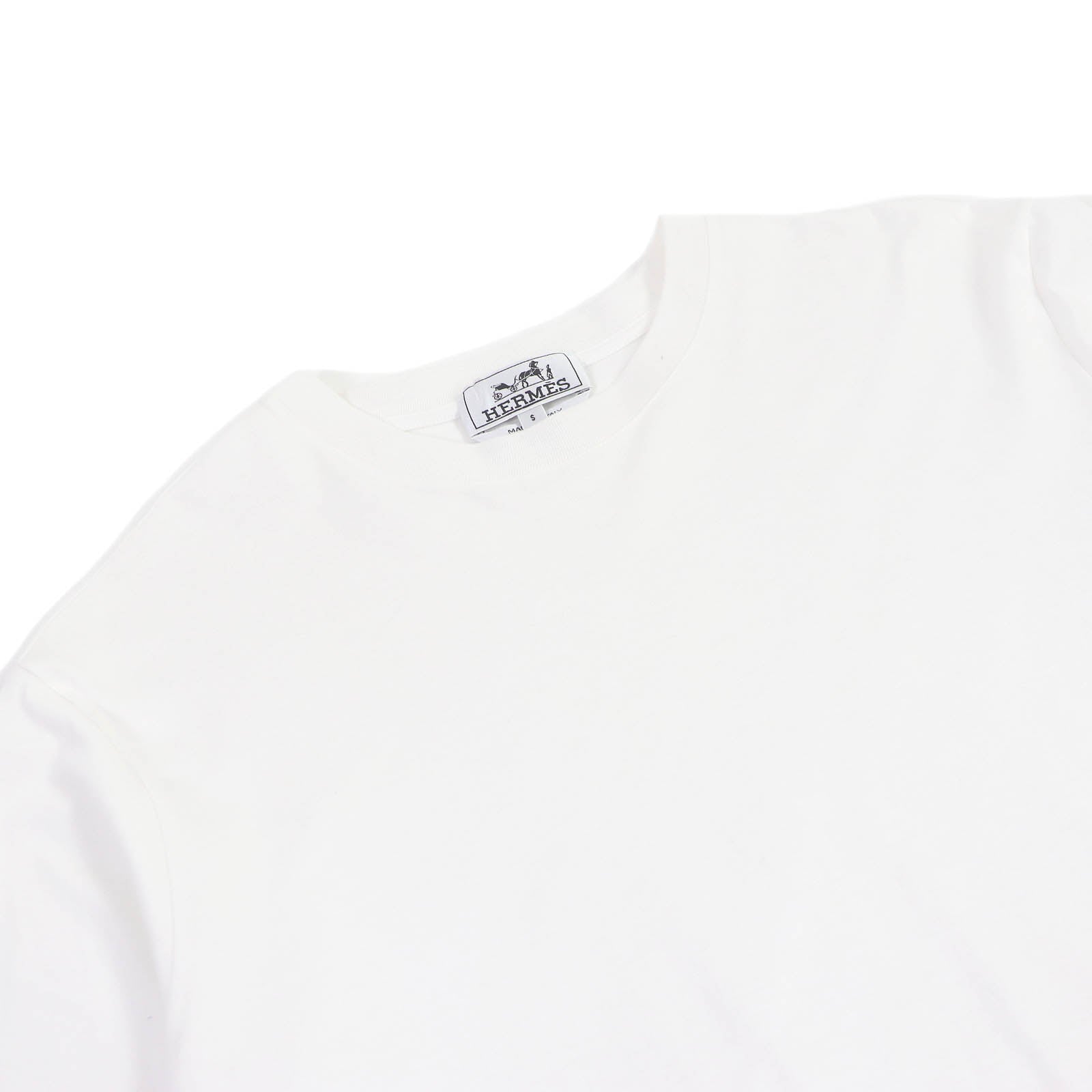 Hermes Cotton Saddle Stitch Crew Neck T-Shirt