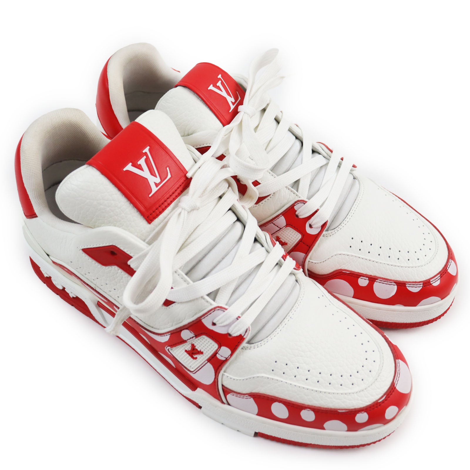 Louis Vuitton Leather LV Trainer Dot Sneakers 8.5