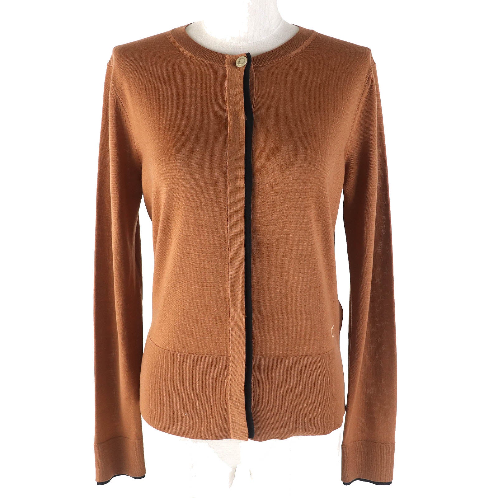 Salvatore Ferragamo Wool Cardigan Gancini Embroidery