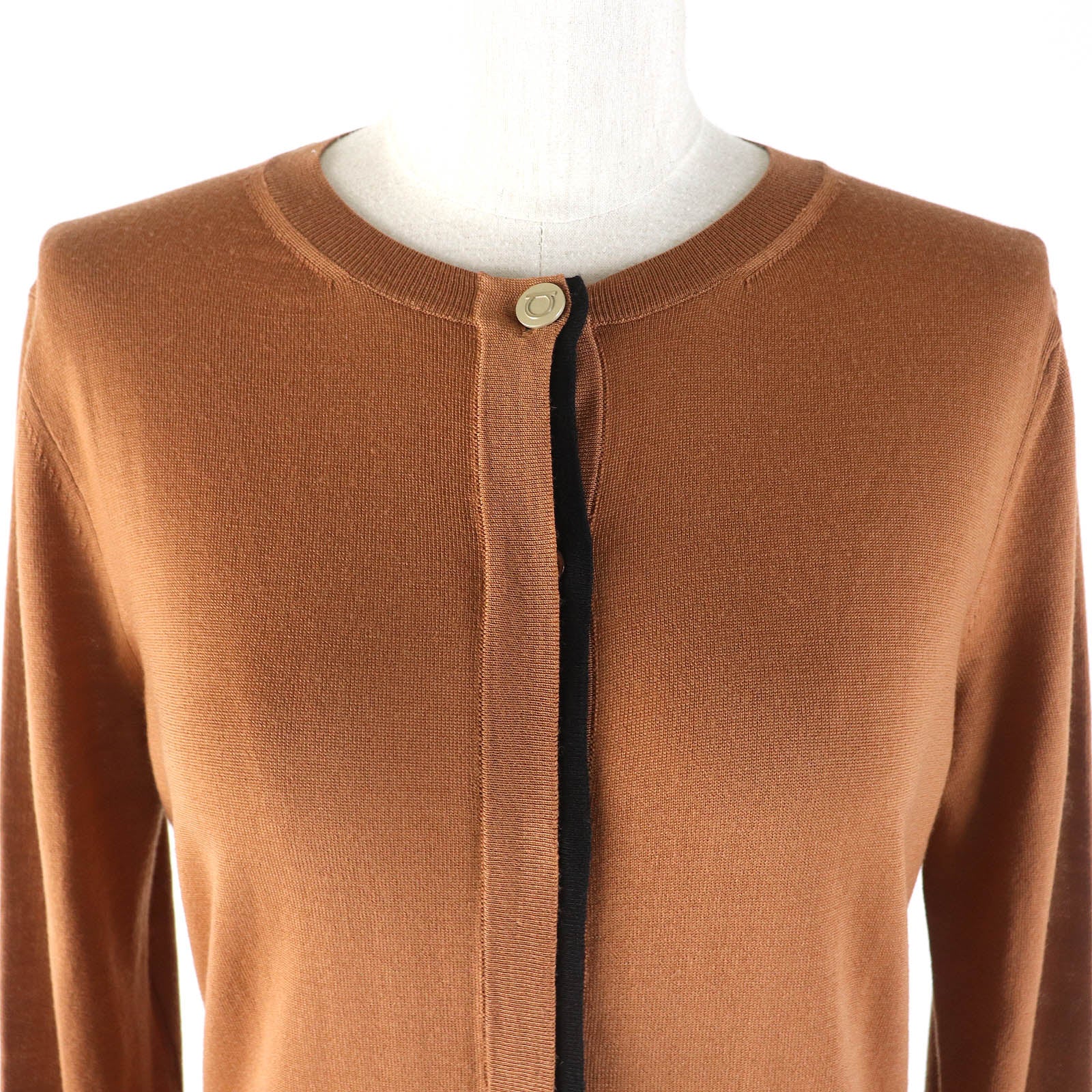 Salvatore Ferragamo Wool Cardigan Gancini Embroidery