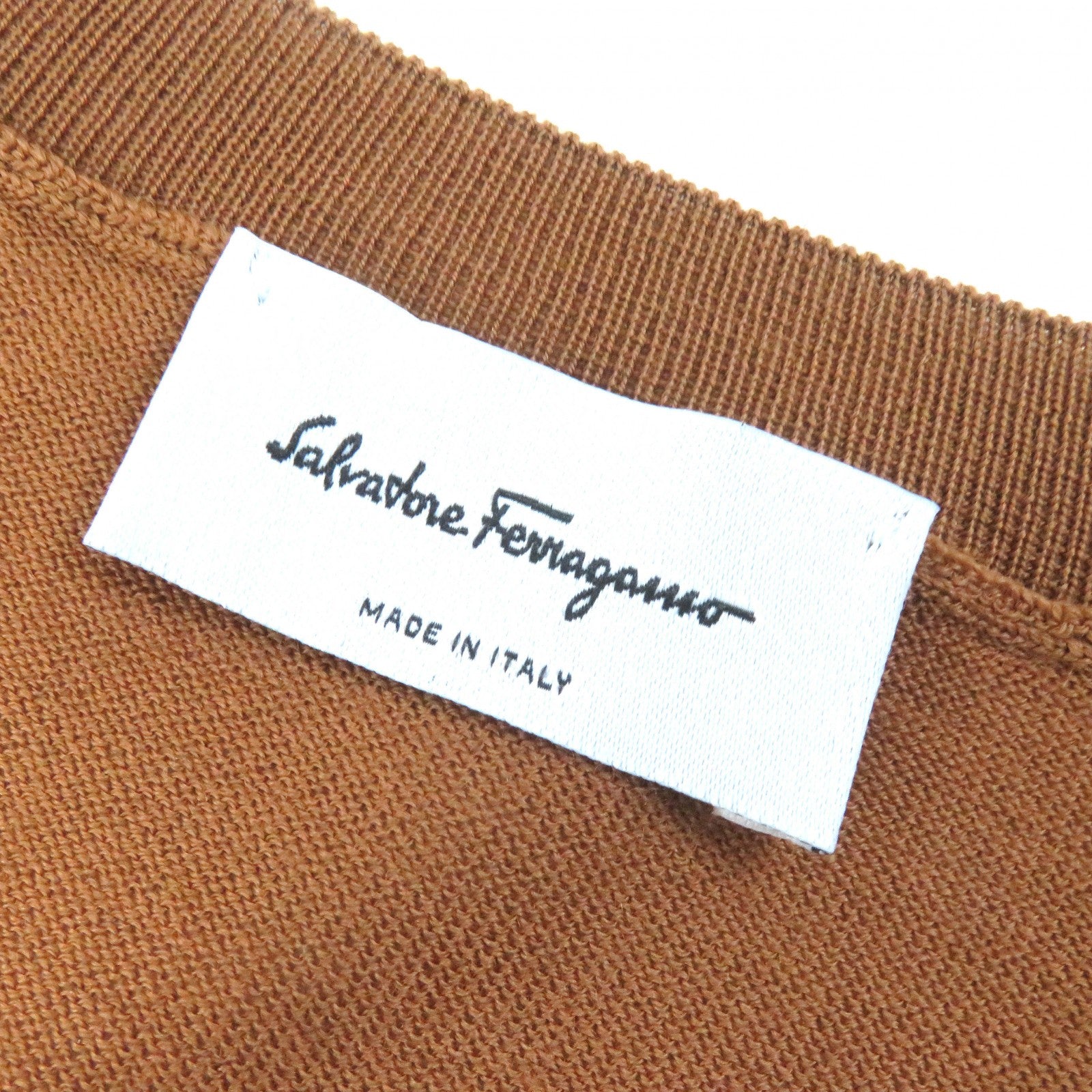 Salvatore Ferragamo Wool Cardigan Gancini Embroidery