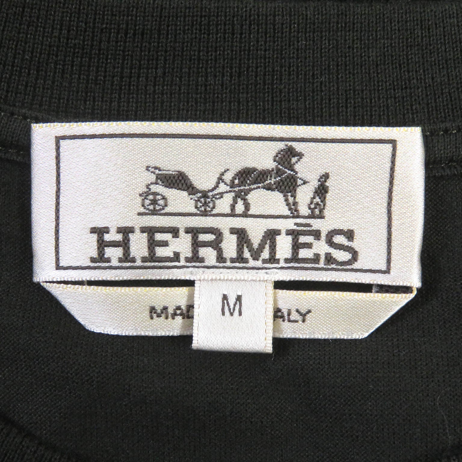 HERMES 3D Leaf Stitch T-shirt Dark Green M