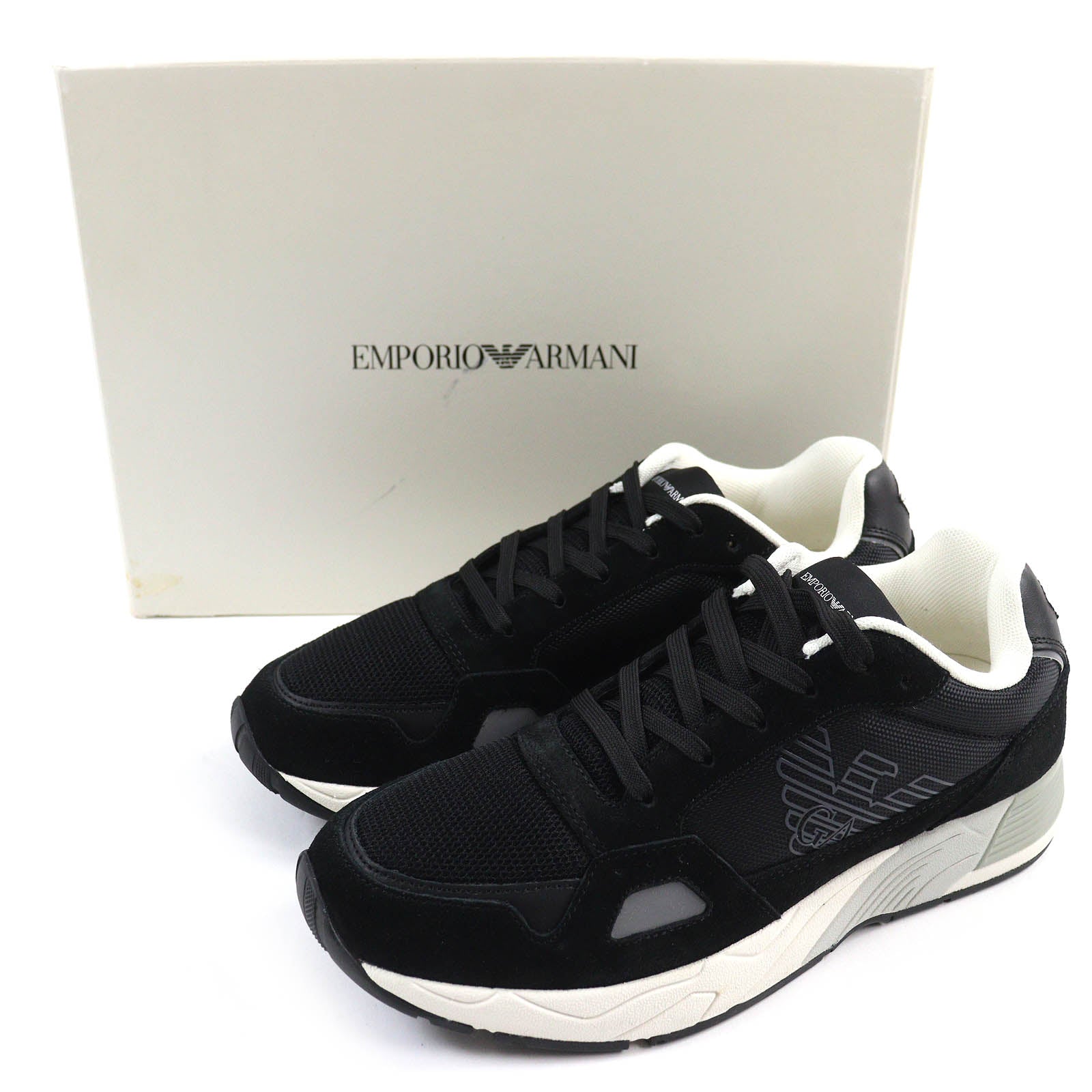 Emporio Armani Suede Dad Sneakers Black 42