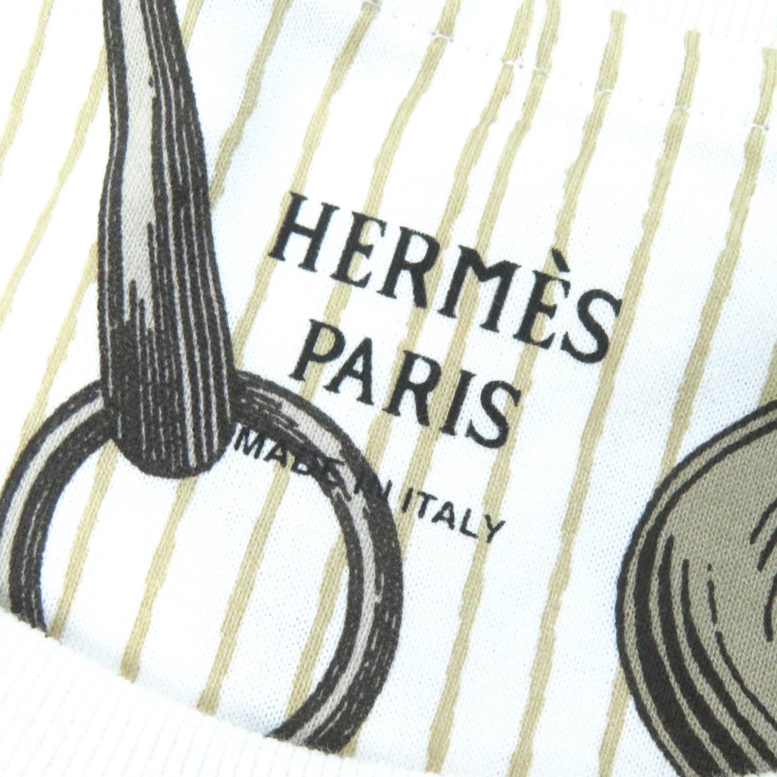 Hermes Cotton Stripe Short Sleeve T-shirt