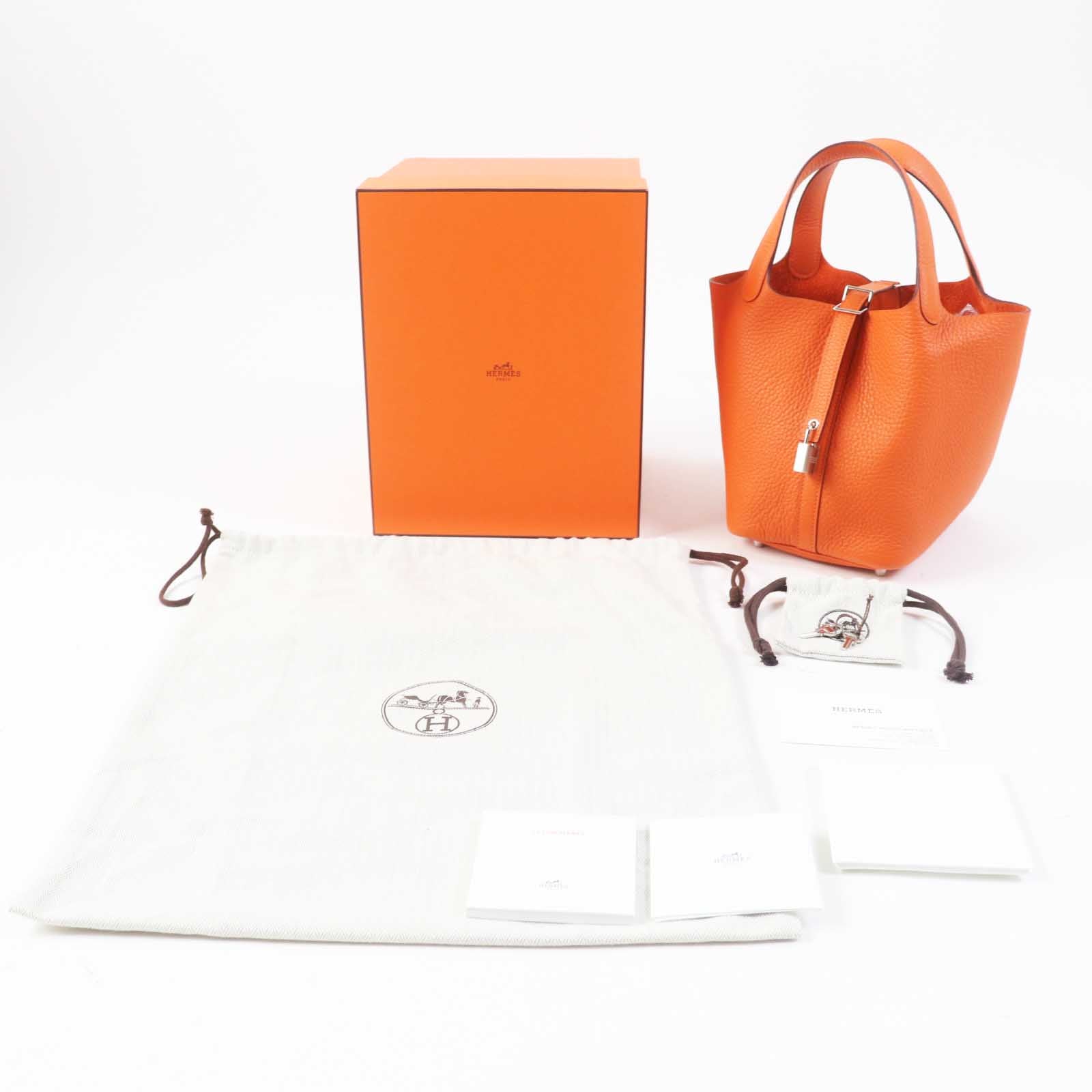 Hermes Picotan Lock PM Handbag Orange